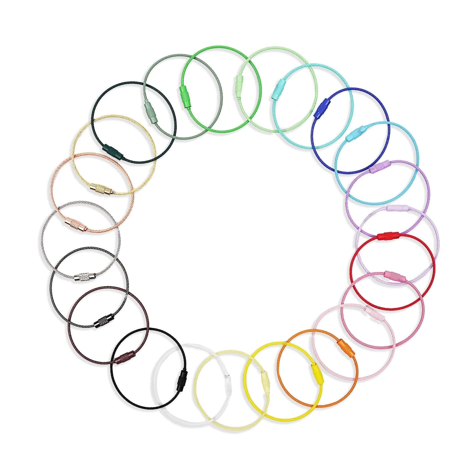 Beadable Charm Tumbler Cable - Silver (5 Cables) - DIY Craft Warehouse