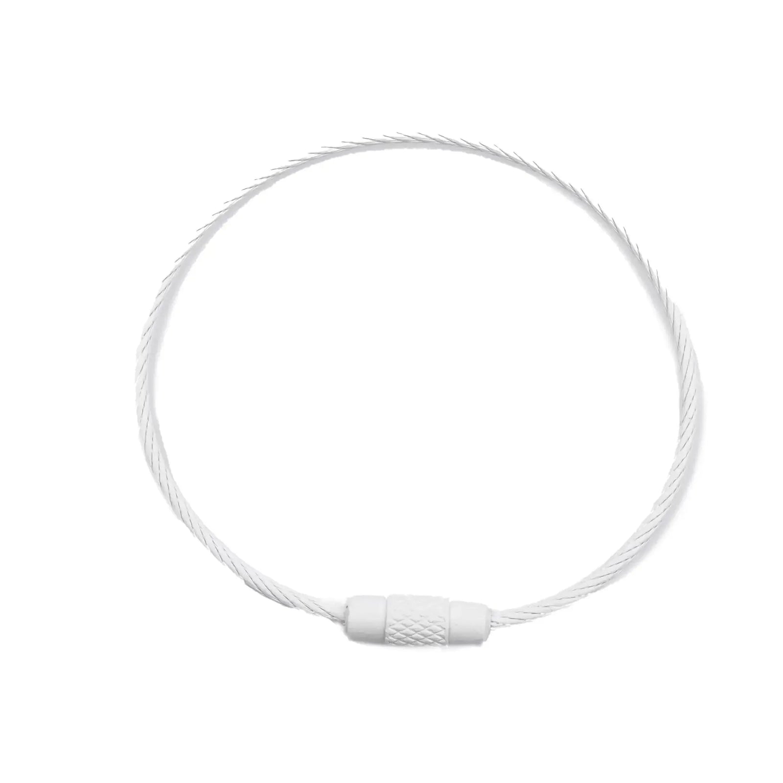 Beadable Charm Tumbler Cable - White (5 Cables) - DIY Craft Warehouse