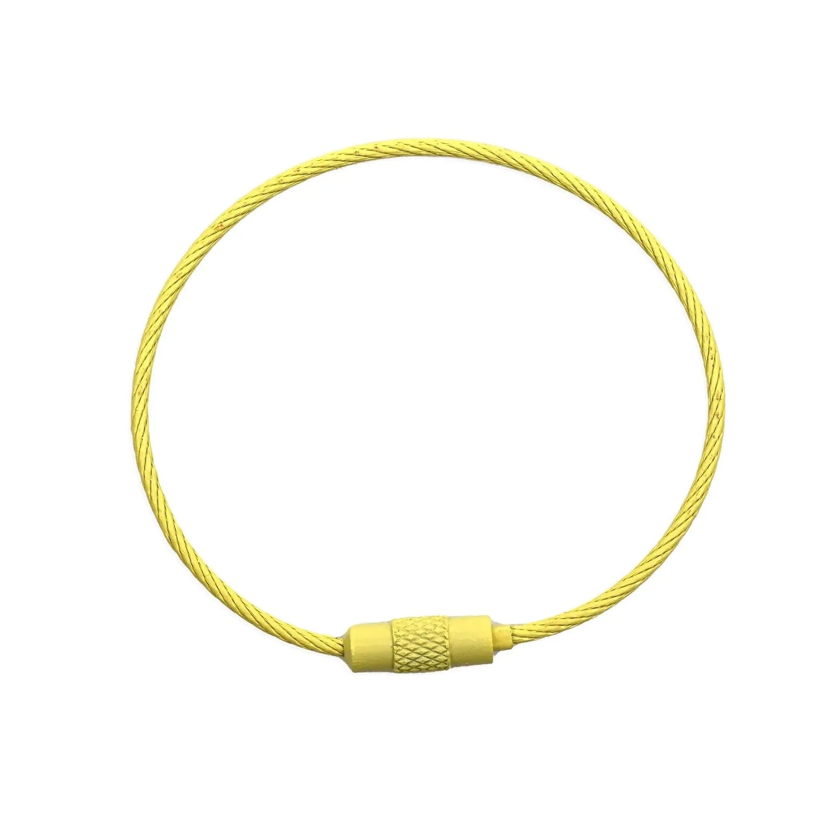 Beadable Charm Tumbler Cable - Yellow (5 Cables) - DIY Craft Warehouse