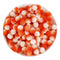 Bumpy Beads - Orange & White 2 Tone - DIY Craft Warehouse DIY Craft Warehouse