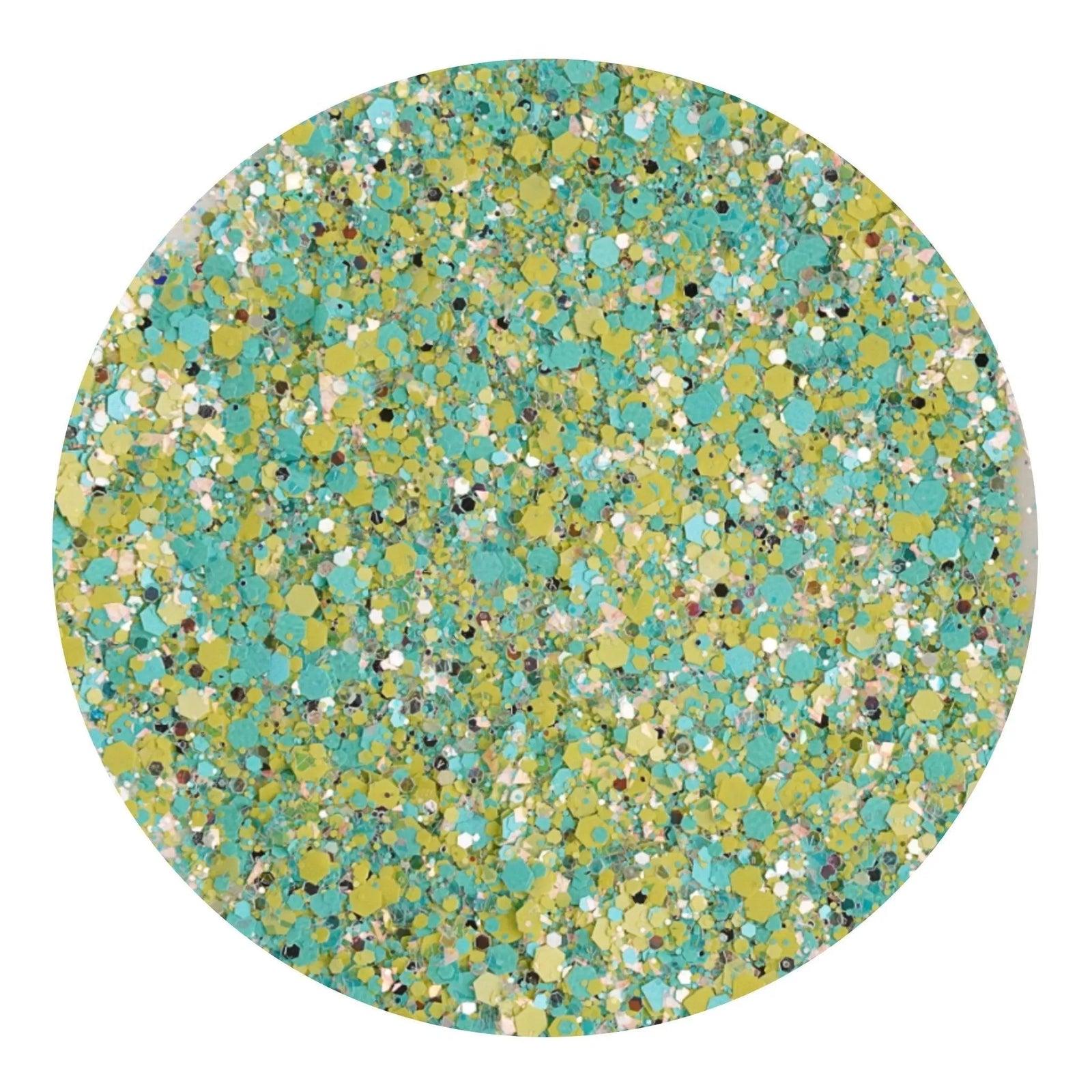 Chunky Glitter Rainbow Iridescent - Lime Lagoon Fusion - DIY Craft Warehouse