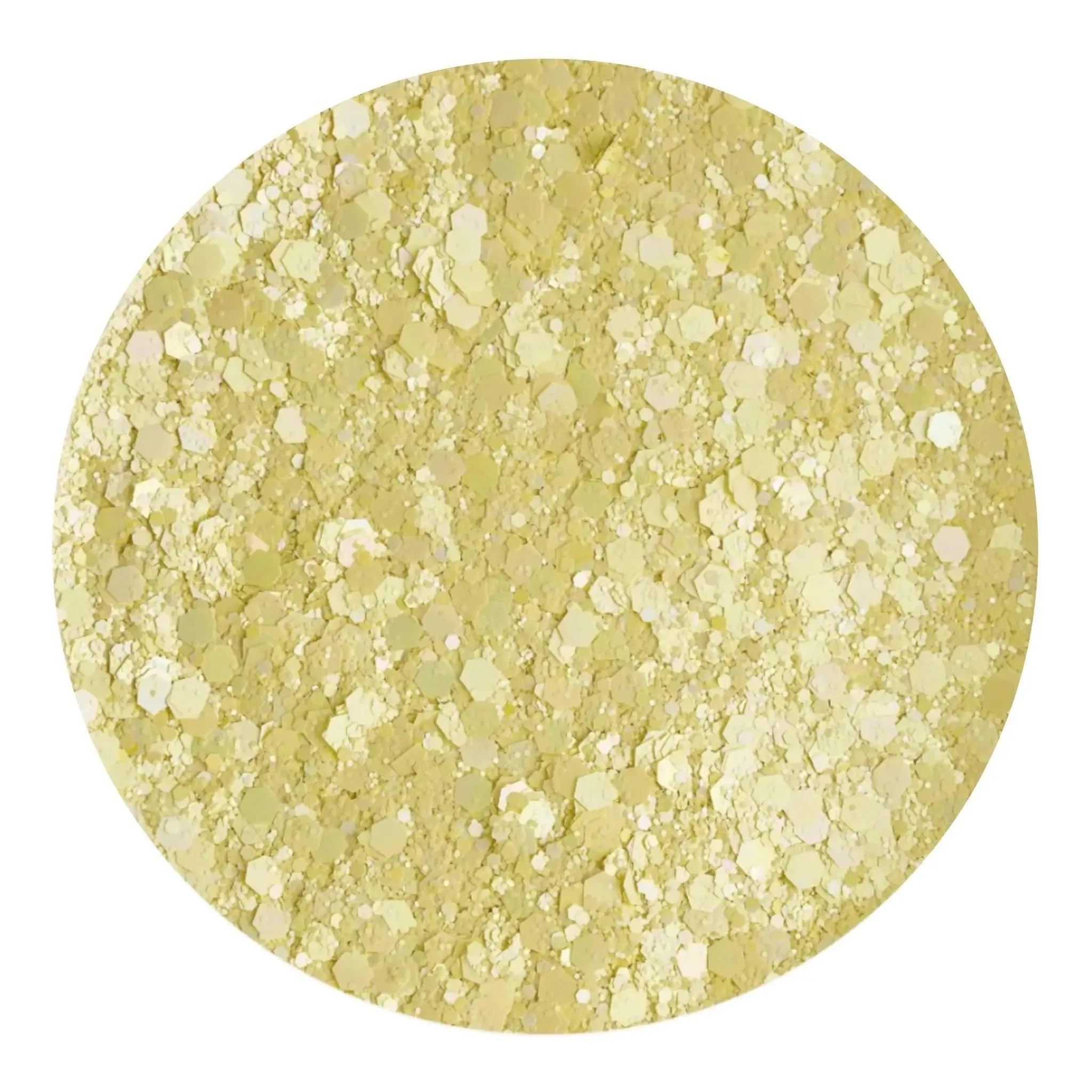 Chunky Glitter Sweet Pastel - Lemon Yellow - DIY Craft Warehouse DIY Craft Warehouse
