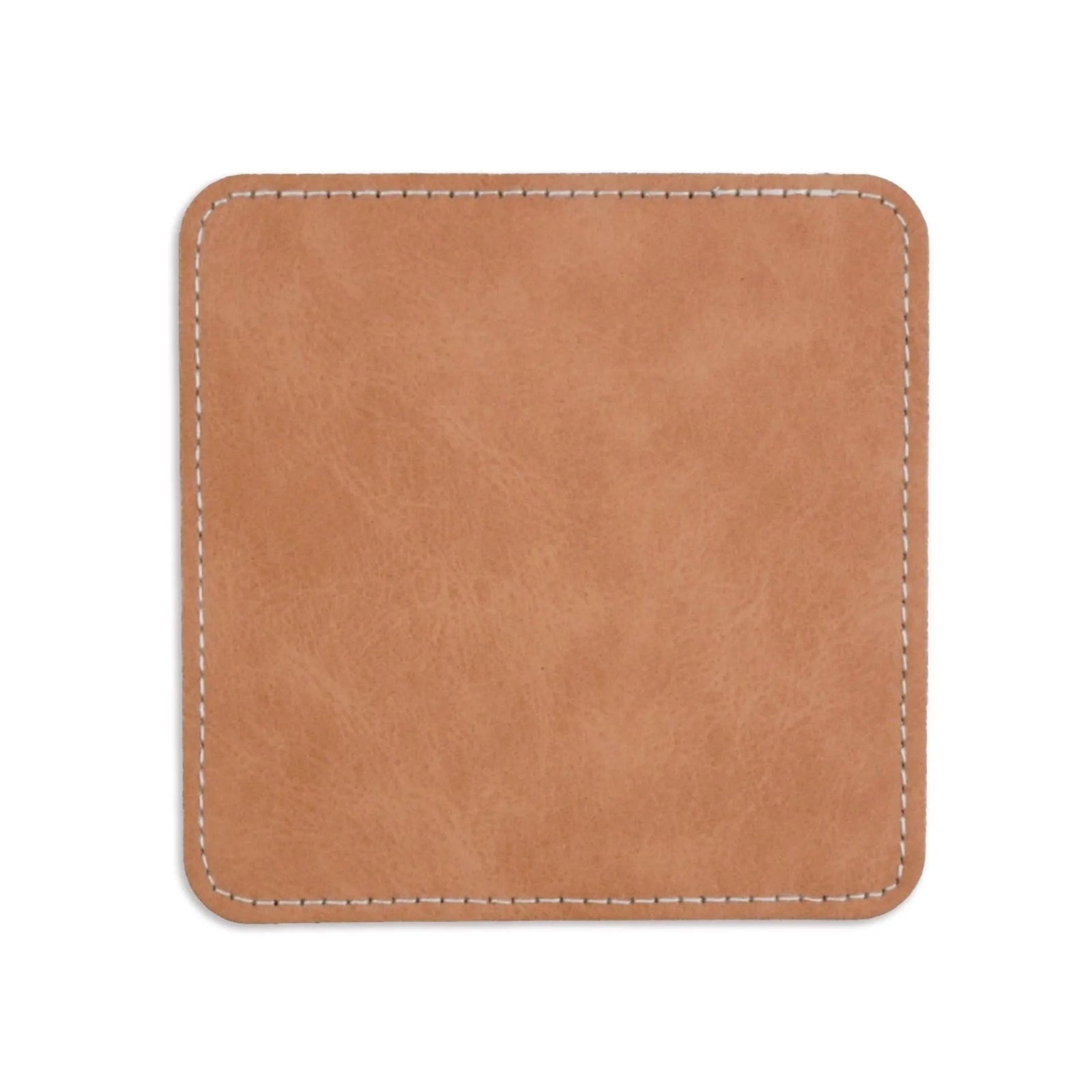 Coaster Vegan Leather Square - Tan - DIY Craft Warehouse