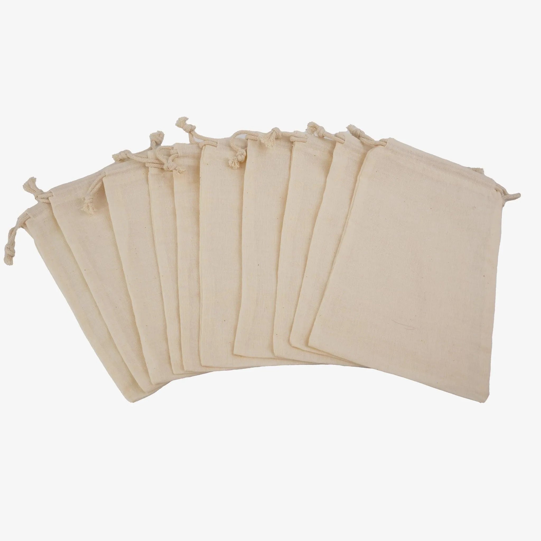 Cotton Muslin Bags - Natural - DIY Craft Warehouse Master Maker Crafts