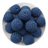 Crochet Wood Bead - Navy Blue - DIY Craft Warehouse DIY Craft Warehouse