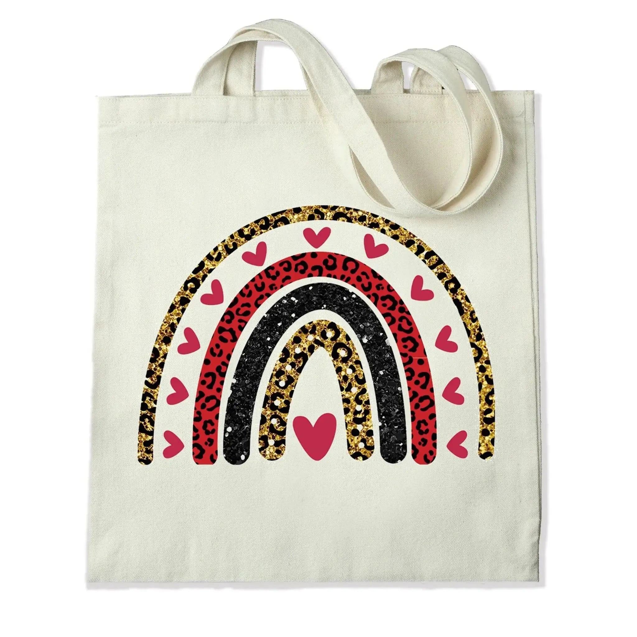 DTF Heat Transfer - Cheeta Rainbow & Hearts - DIY Craft Warehouse DIY Craft Warehouse