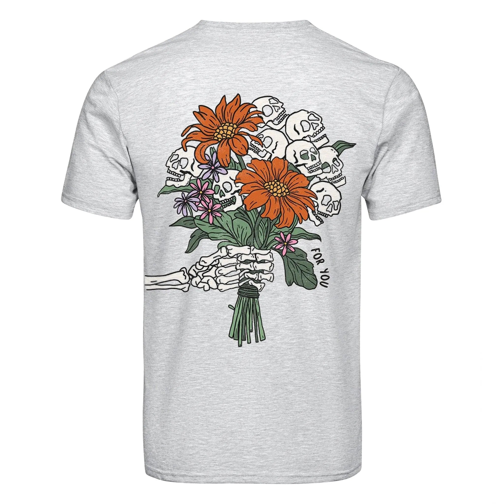 DTF Heat Transfer - Skull Bouquet - DIY Craft Warehouse DIY Craft Warehouse