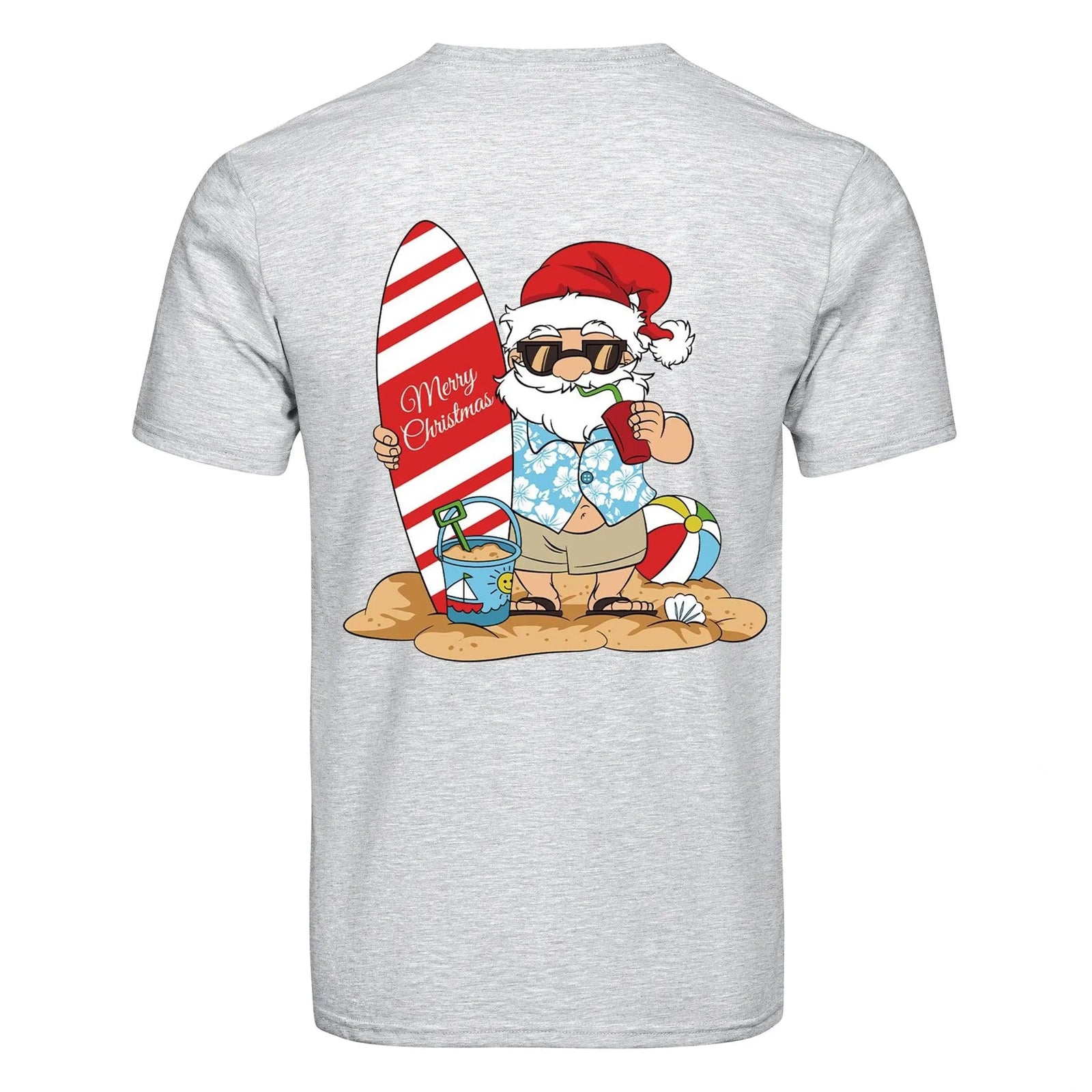 DTF Heat Transfer - Surfer Santa - DIY Craft Warehouse