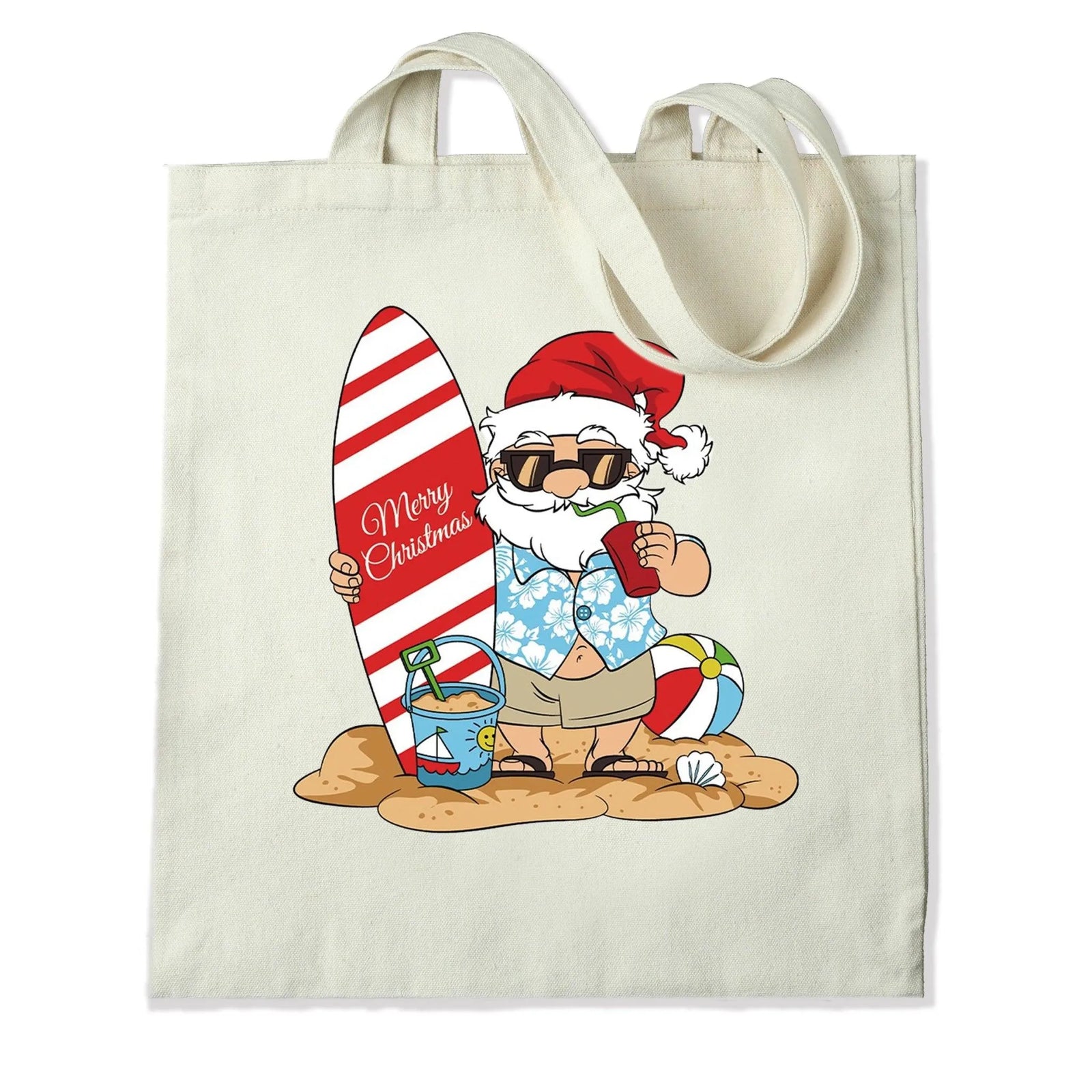 DTF Heat Transfer - Surfer Santa - DIY Craft Warehouse