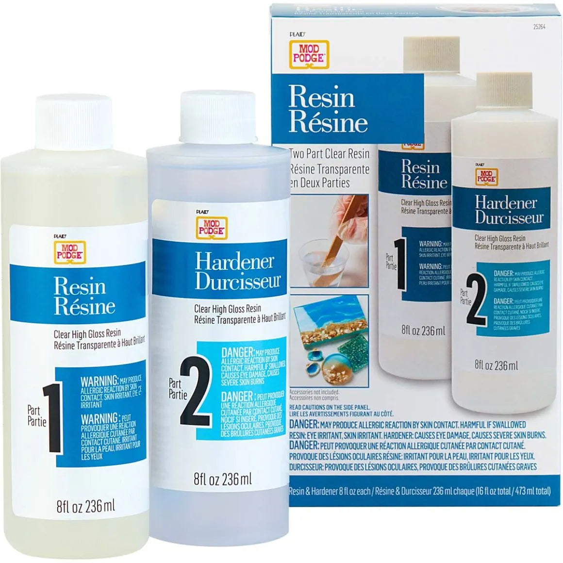 Mod Podge resin and hardener set, wholesale craft supplies, Master Maker Crafts Ohio fast shipping DIY Craft Warehouse