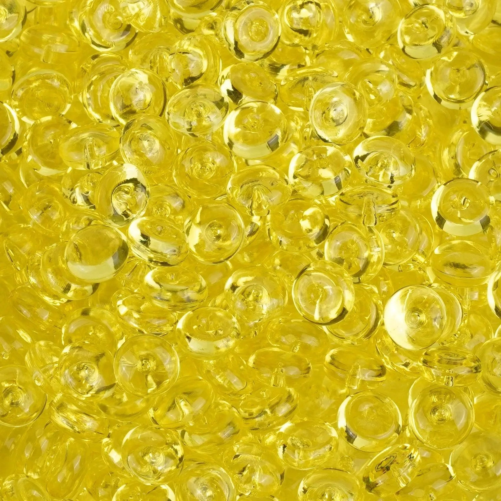 Fish Bowl Beads - Bright Yellow - DIY Craft Warehouse DIY Craft Warehouse