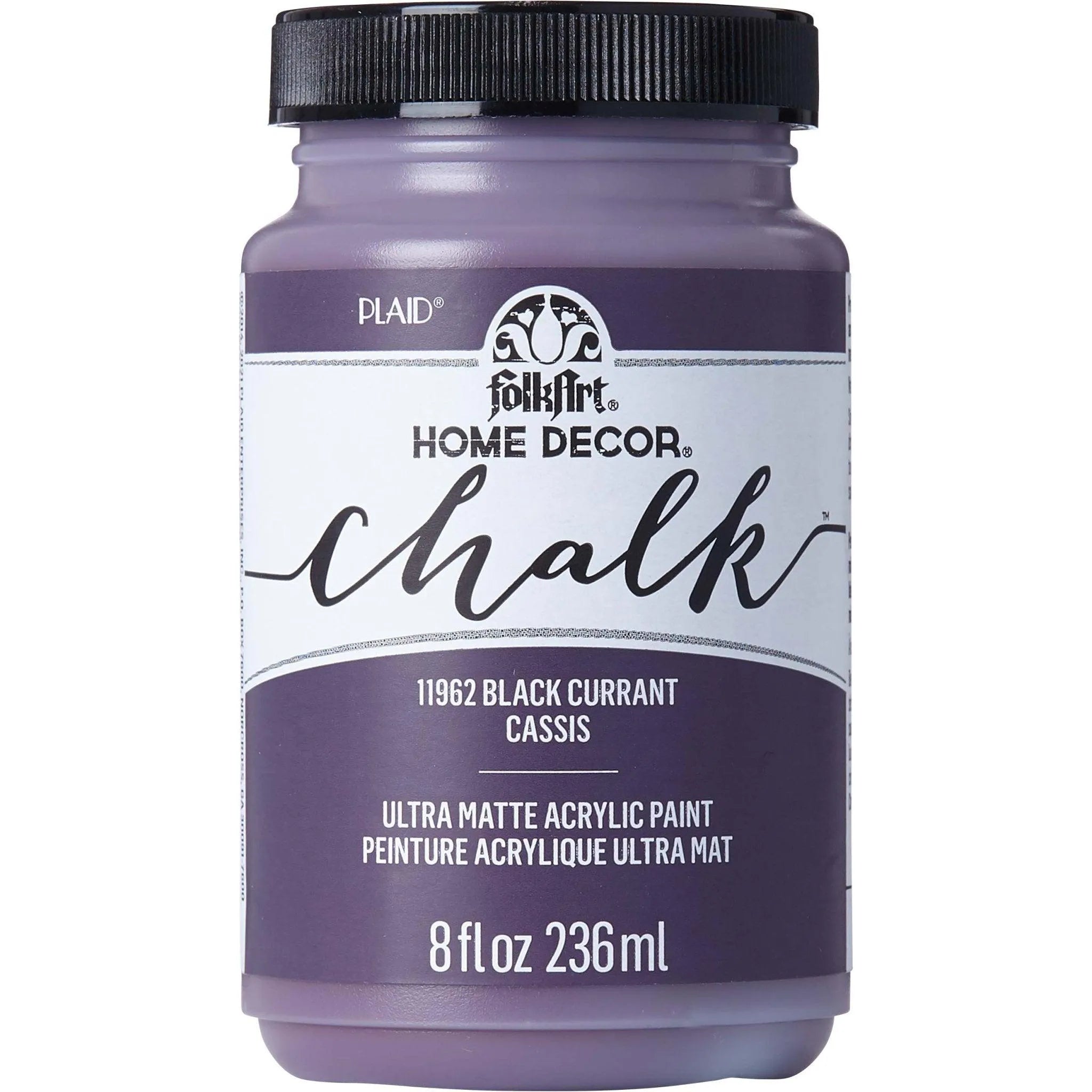 FolkArt Chalk Acrylic Paint - Black Currant - DIY Craft Warehouse DIY Craft Warehouse
