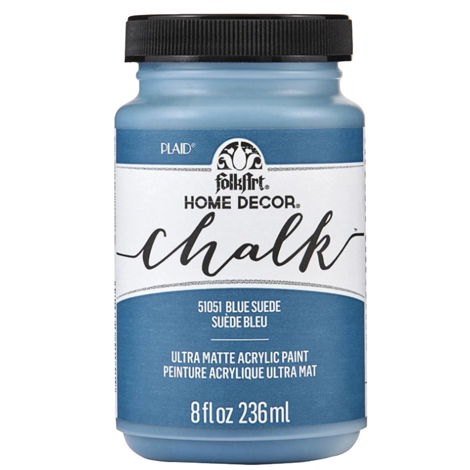 FolkArt Chalk Acrylic Paint - Blue Suede - DIY Craft Warehouse