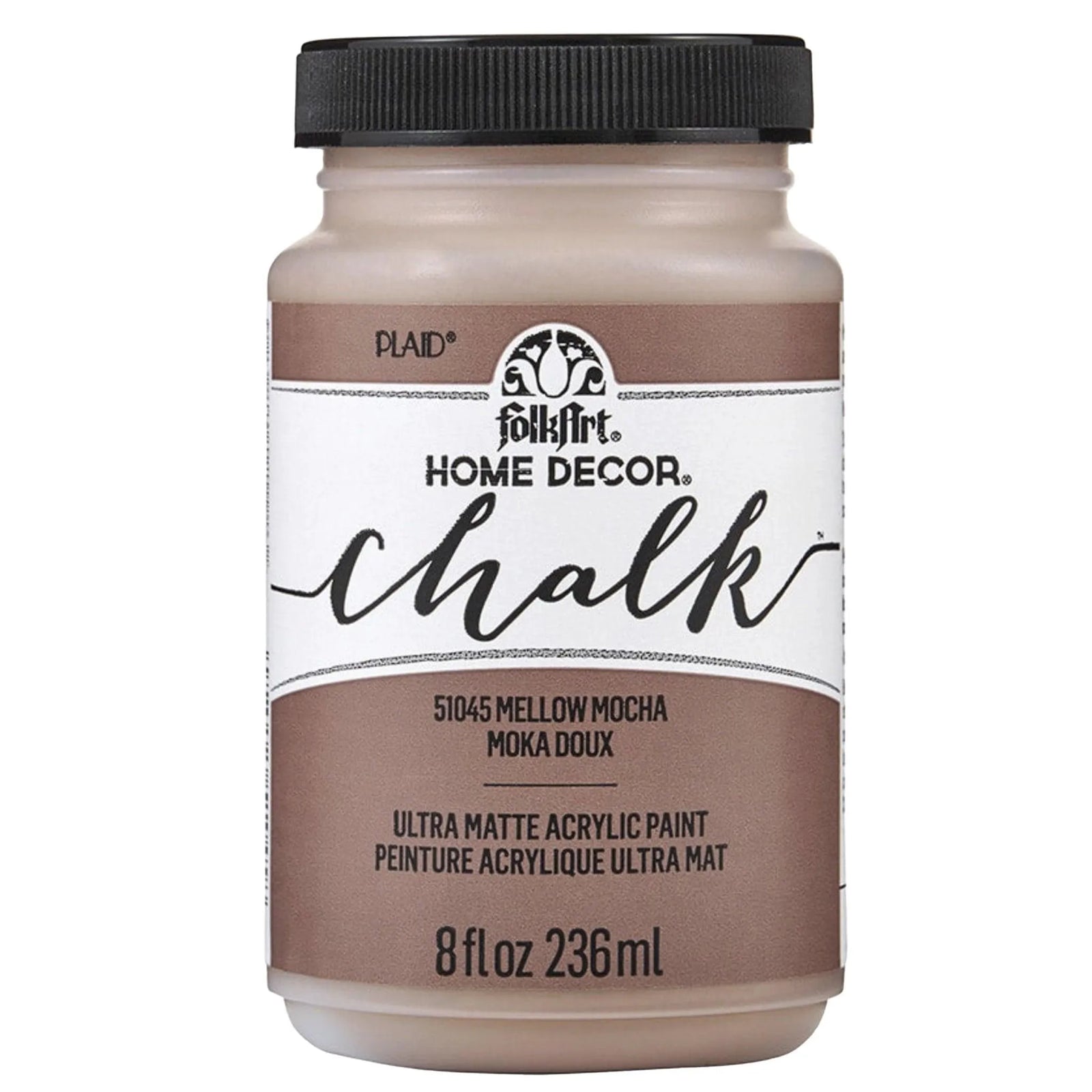 FolkArt Chalk Acrylic Paint - Mellow Mocha - DIY Craft Warehouse