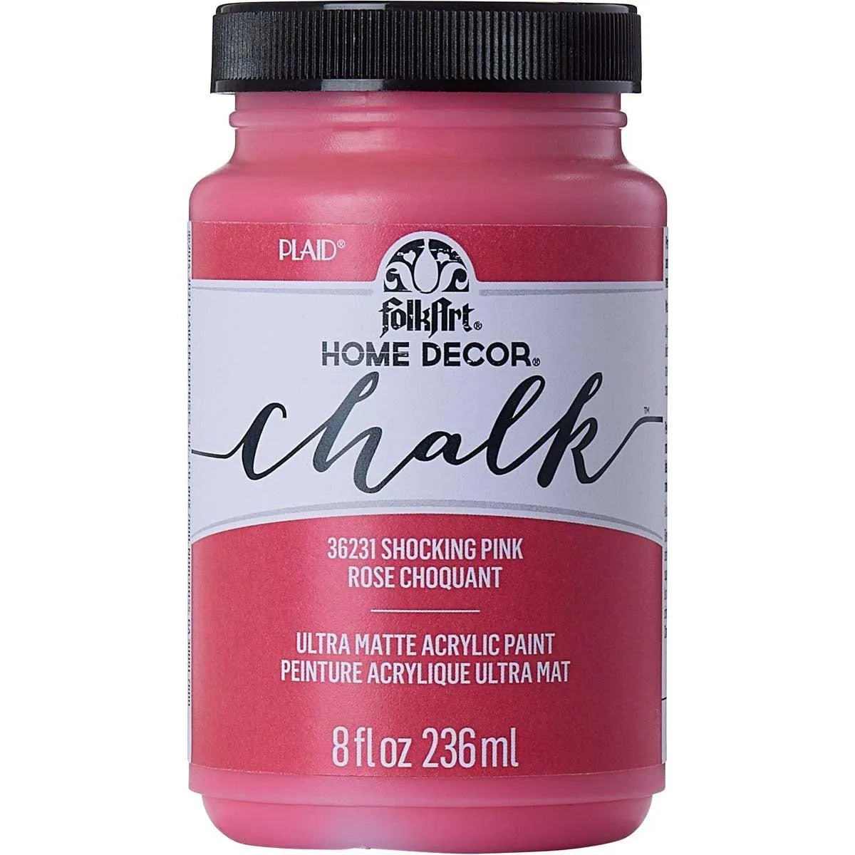 FolkArt Chalk Acrylic Paint - Shocking Pink - DIY Craft Warehouse DIY Craft Warehouse