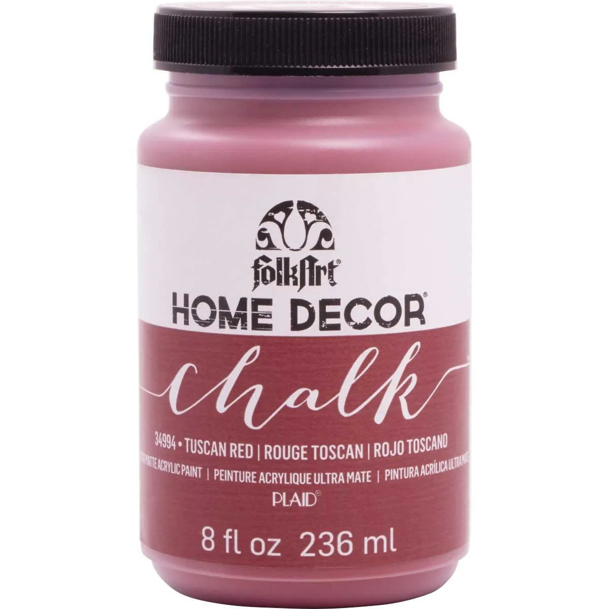 FolkArt Chalk Acrylic Paint - Tuscan Red - DIY Craft Warehouse DIY Craft Warehouse