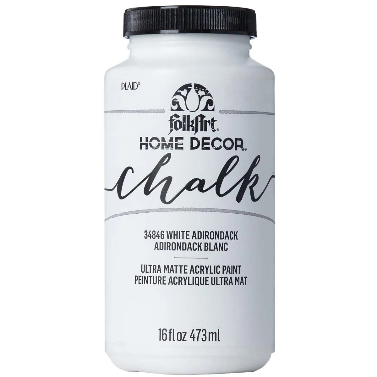FolkArt Chalk Acrylic Paint - White Adirondack - DIY Craft Warehouse