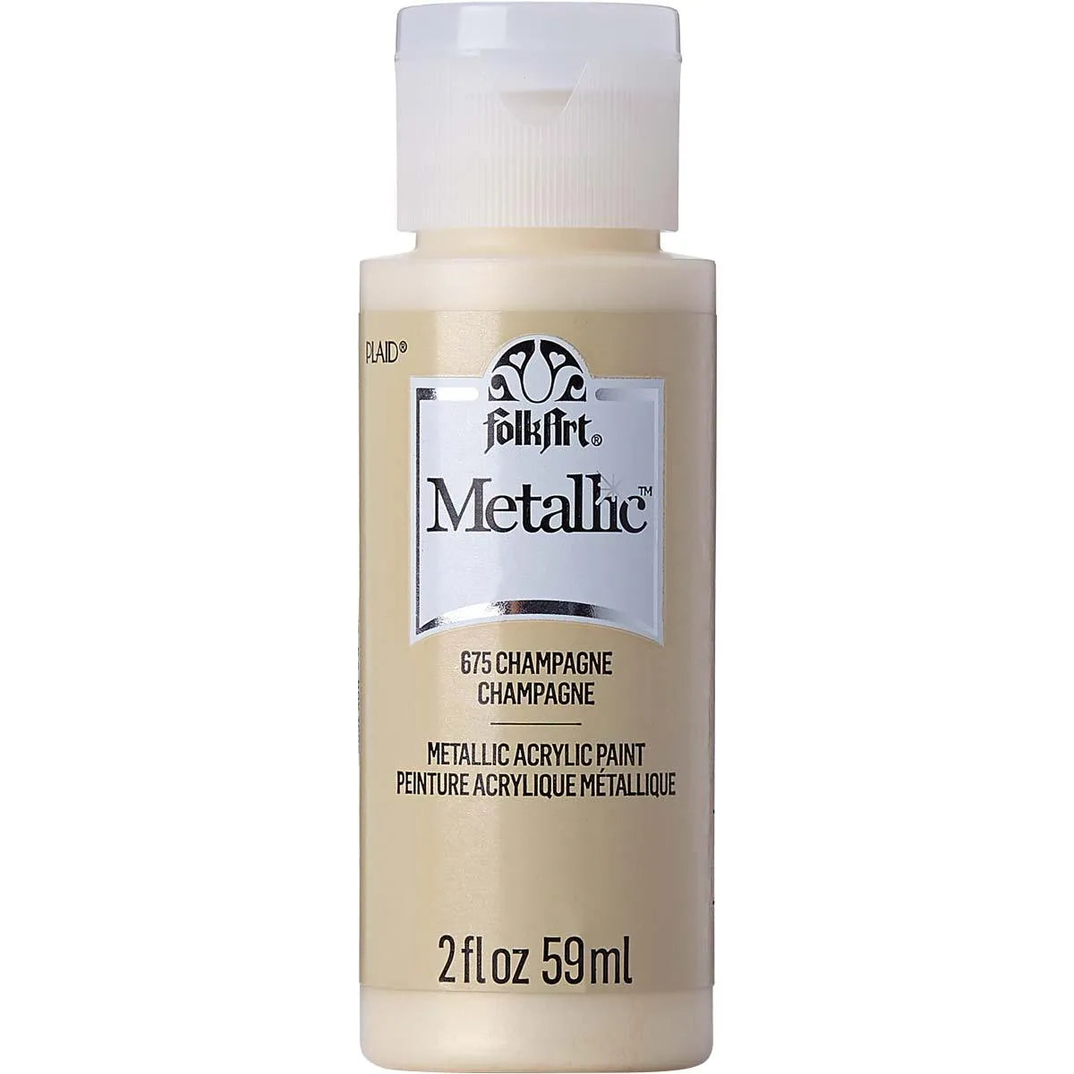 FolkArt Metallic Acrylic Paint - Champagne - DIY Craft Warehouse