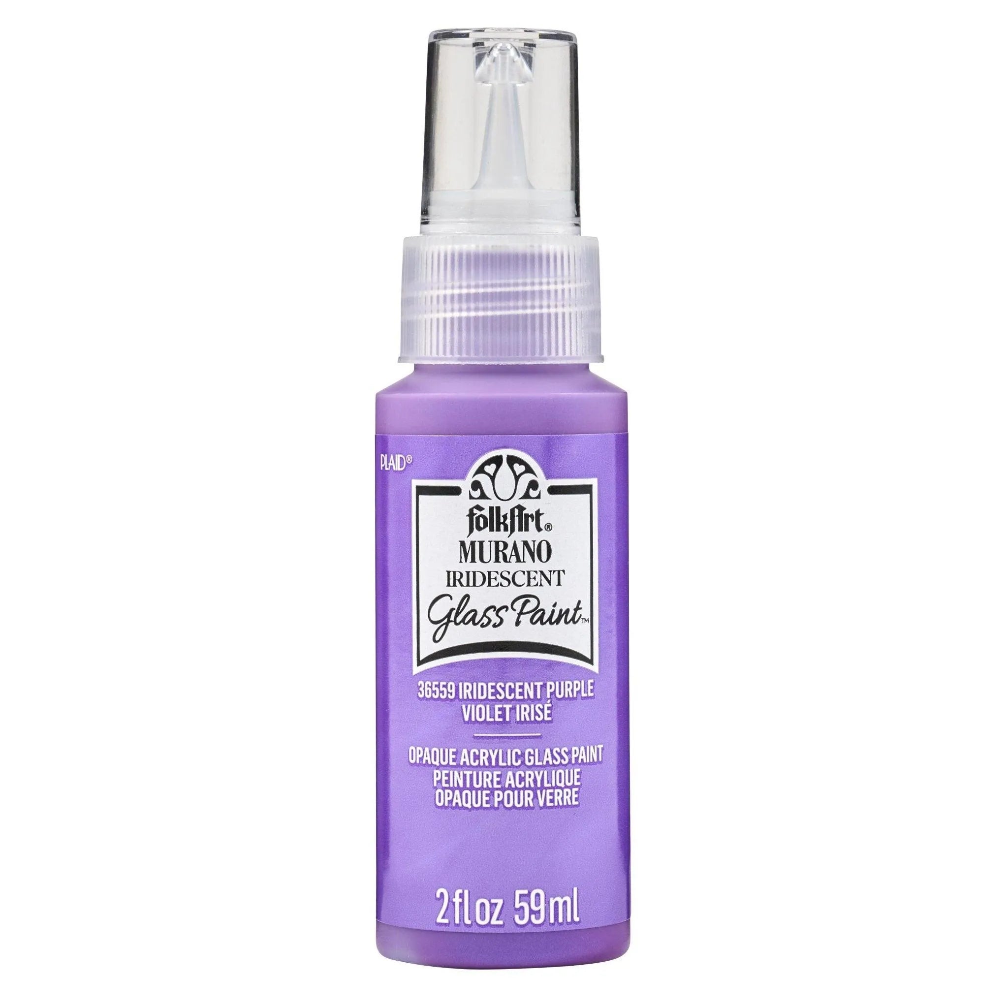 FolkArt Murano Glass Paint - Iridescent Purple - DIY Craft Warehouse DIY Craft Warehouse