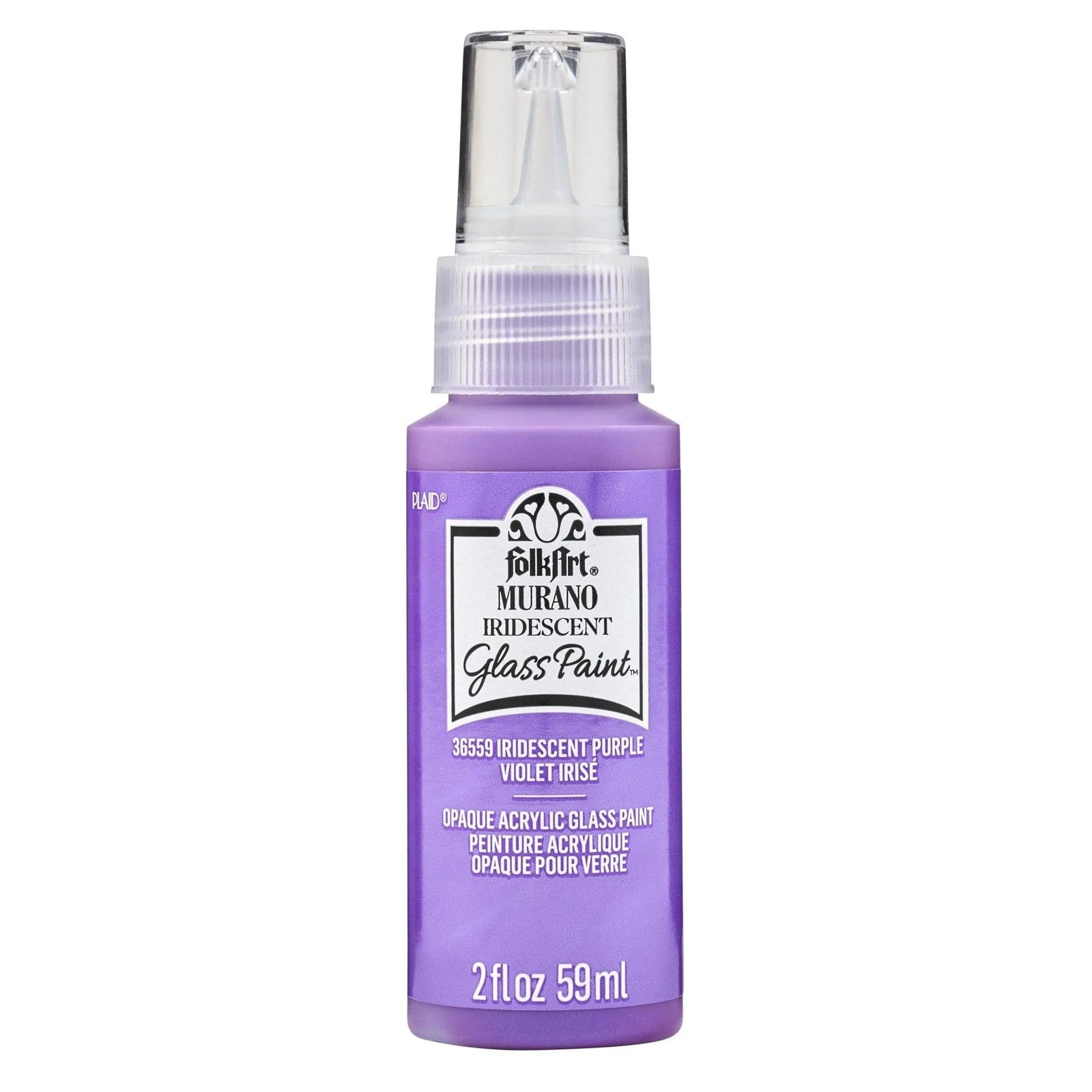 FolkArt Murano Glass Paint - Iridescent Purple - DIY Craft Warehouse