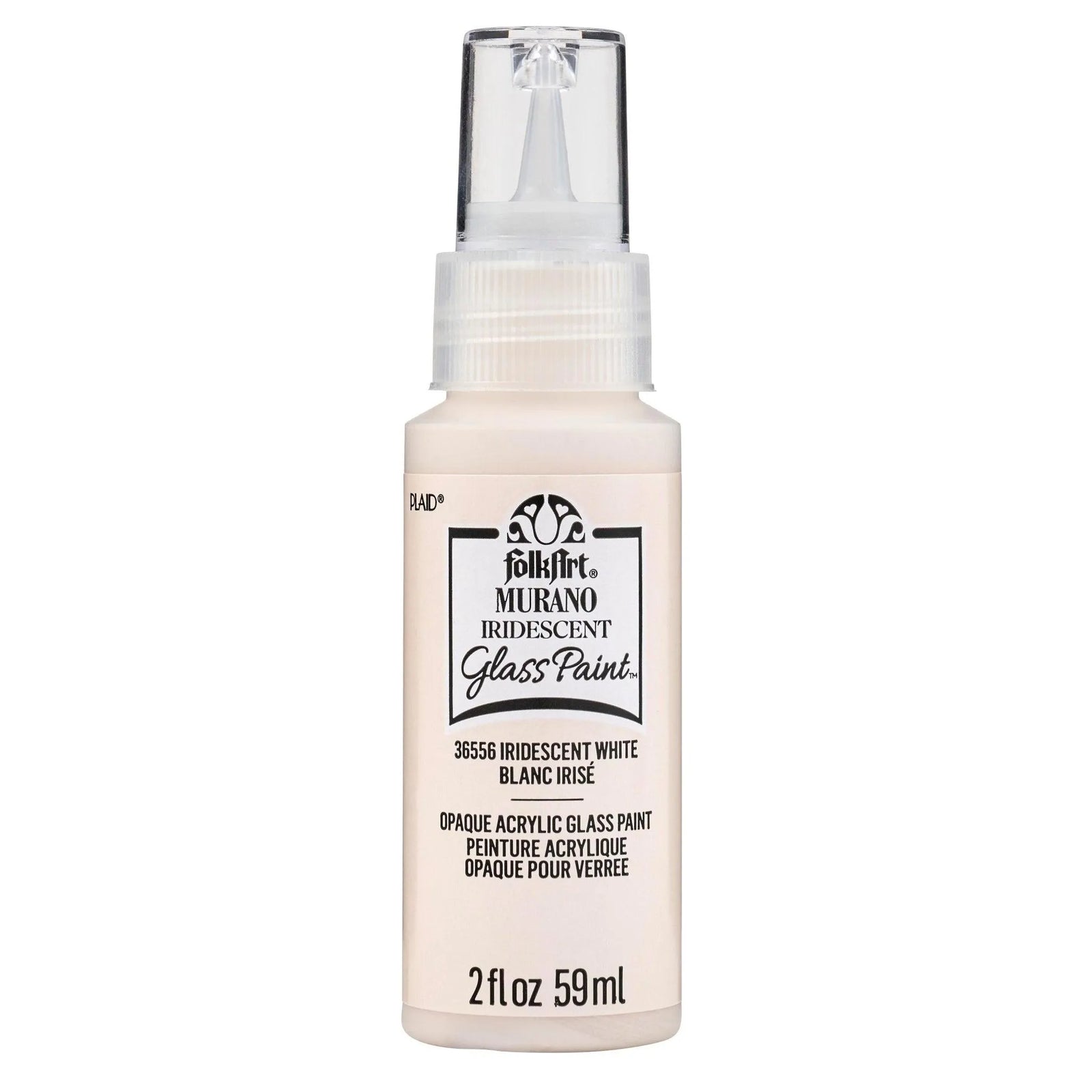 FolkArt Murano Glass Paint - Iridescent White - DIY Craft Warehouse