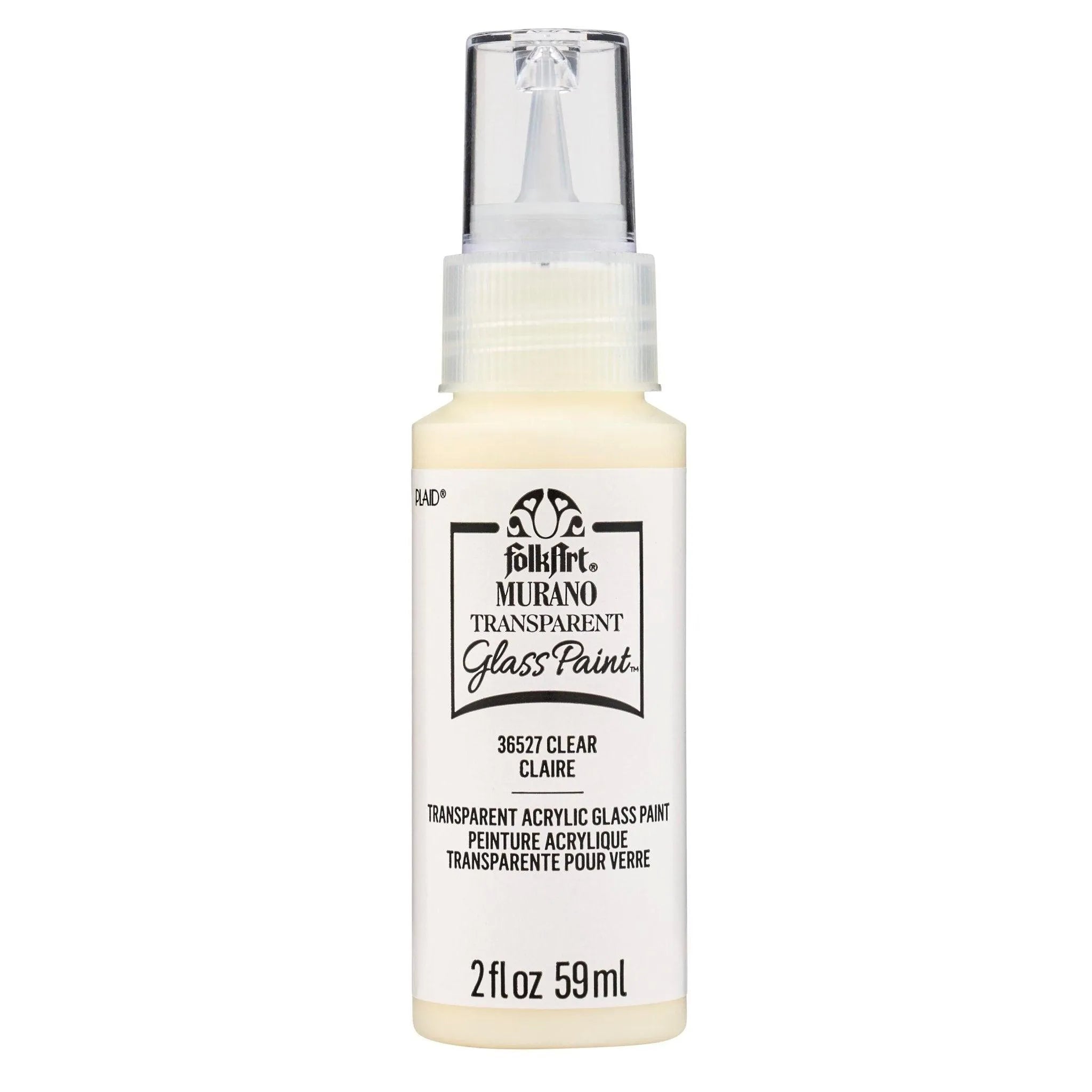 FolkArt Murano Glass Paint - Transparent Clear - DIY Craft Warehouse DIY Craft Warehouse