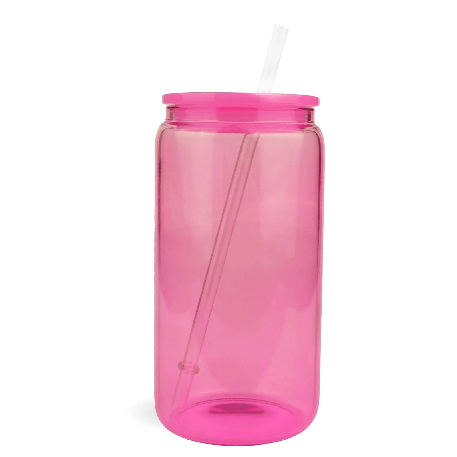 Master Maker Crafts -  16 oz Glass Can Single Wall - Bright Pink (25 Piece CASE) | Master Maker Crafts - Wholesale Craft Supplies - Fast Shipping from Ohio