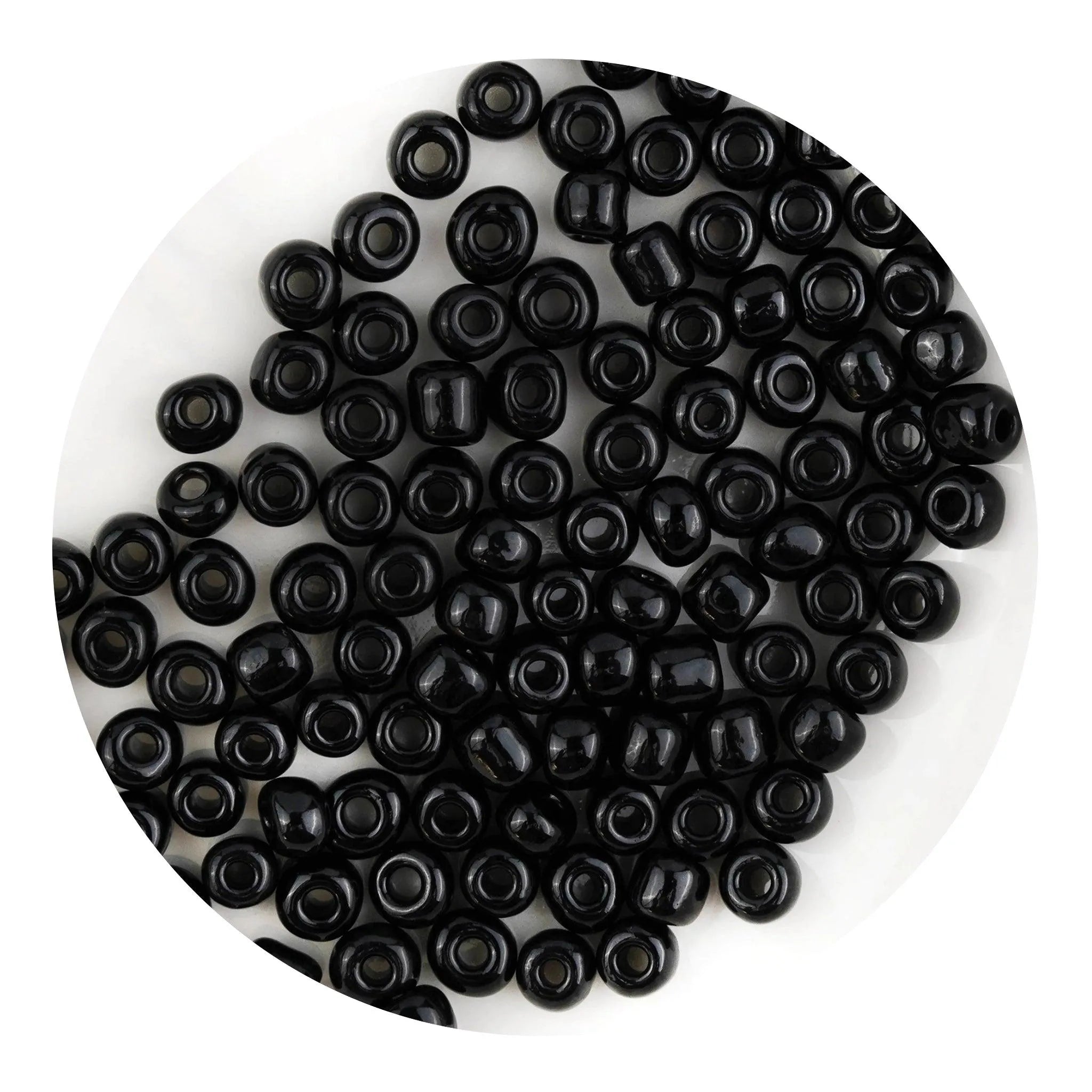 Glass Seed String Beads - Black - DIY Craft Warehouse DIY Craft Warehouse