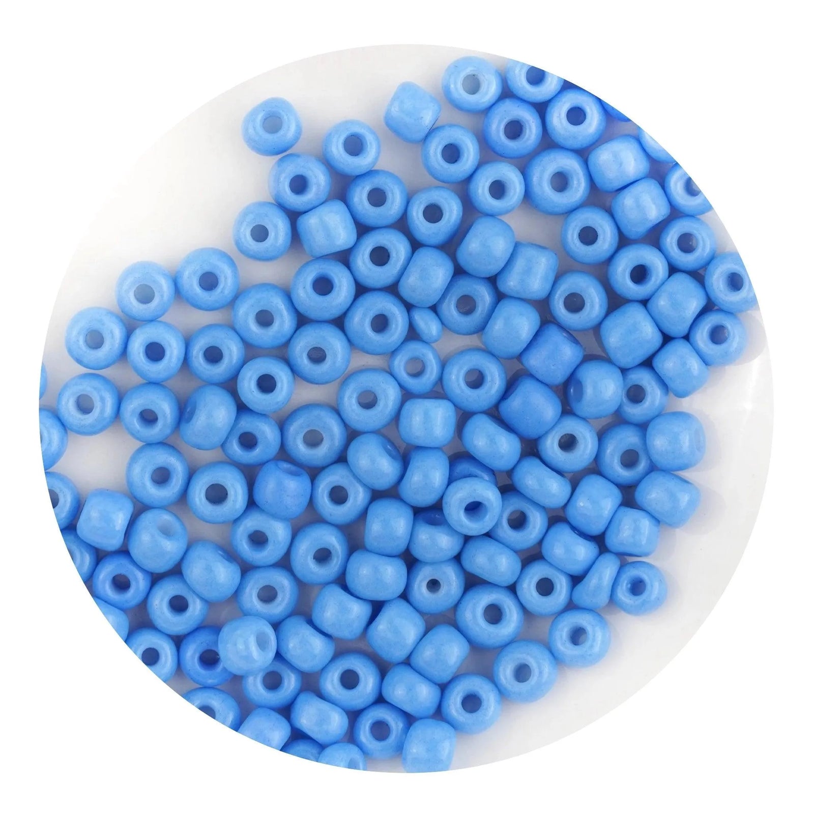 Glass Seed String Beads - Blue - DIY Craft Warehouse