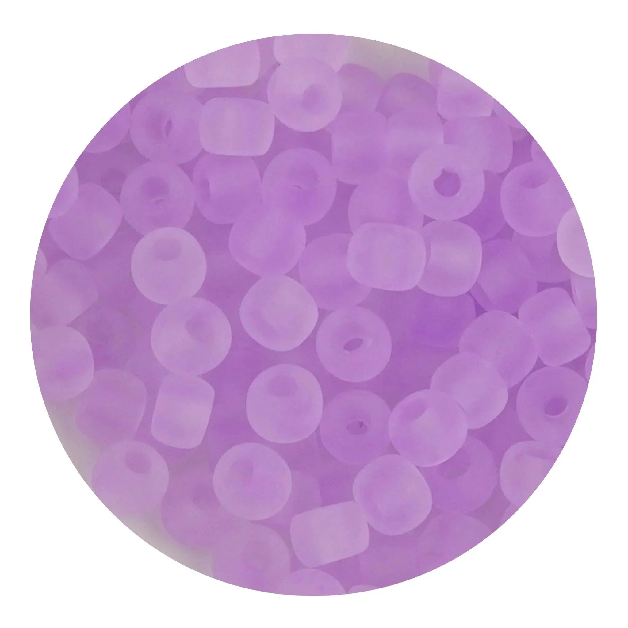 Glass Seed String Beads - Frosted Lavender - DIY Craft Warehouse DIY Craft Warehouse