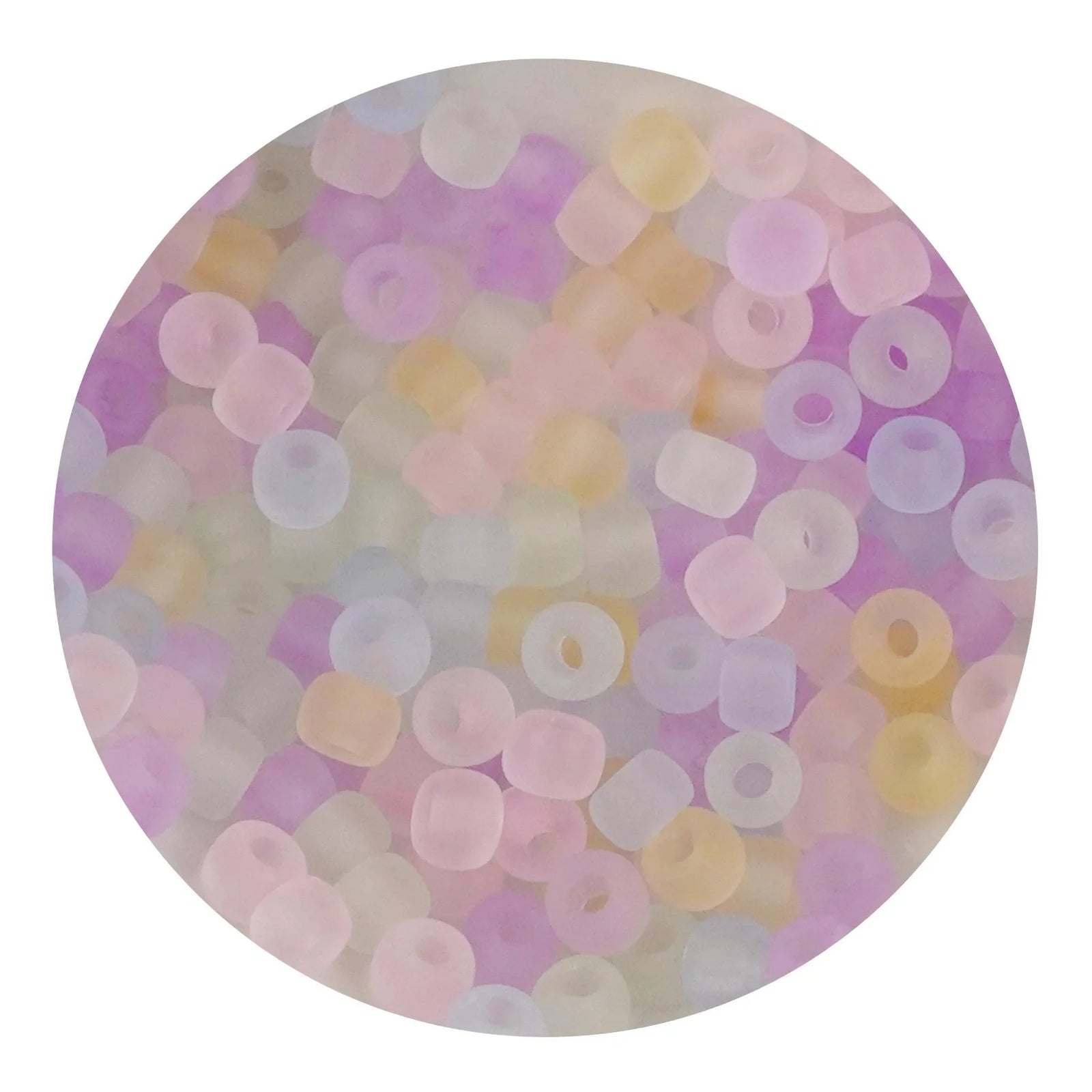 Glass Seed String Beads - Frosted Macaron Blend (100 Beads - 4mm)