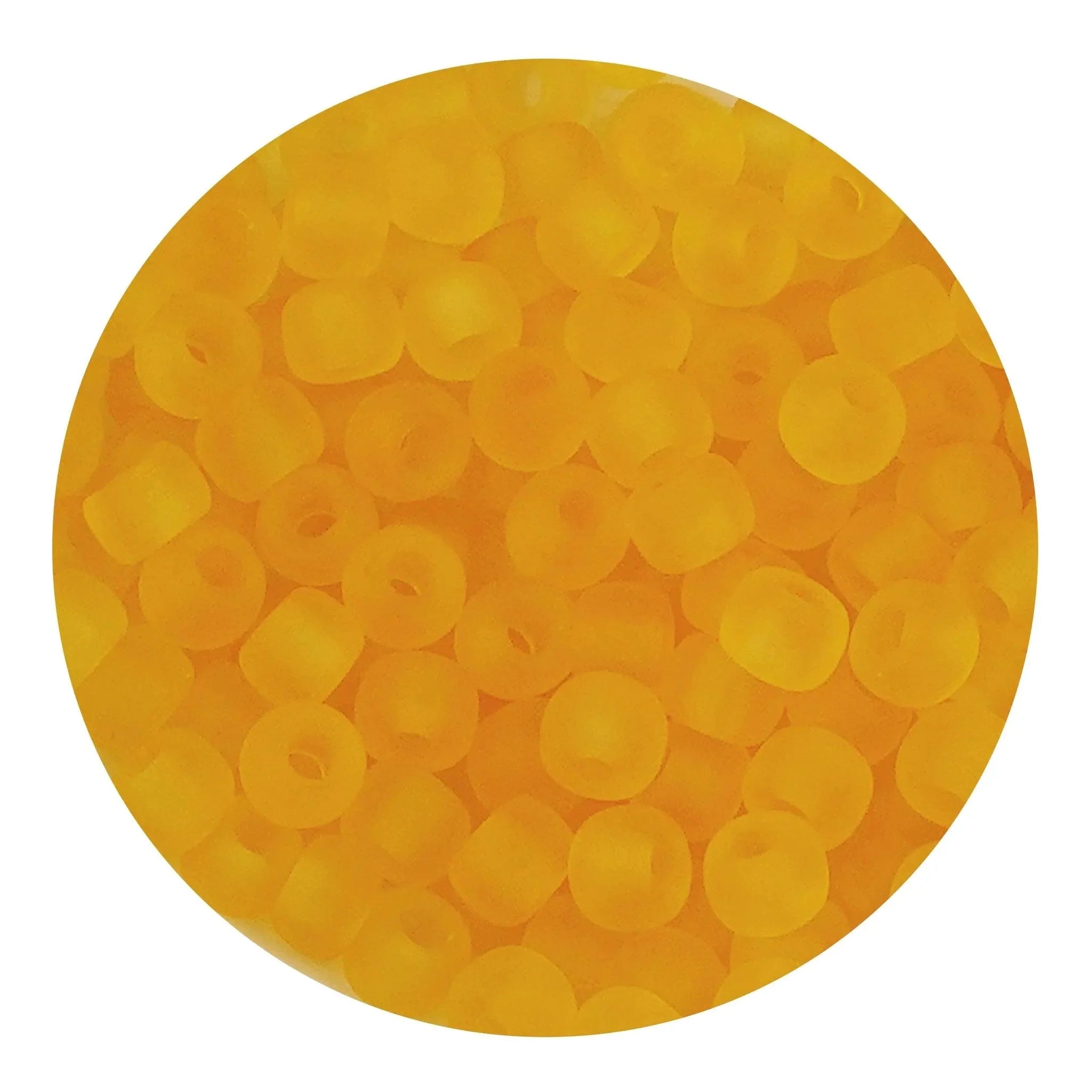 Glass Seed String Beads - Frosted Orange - DIY Craft Warehouse DIY Craft Warehouse