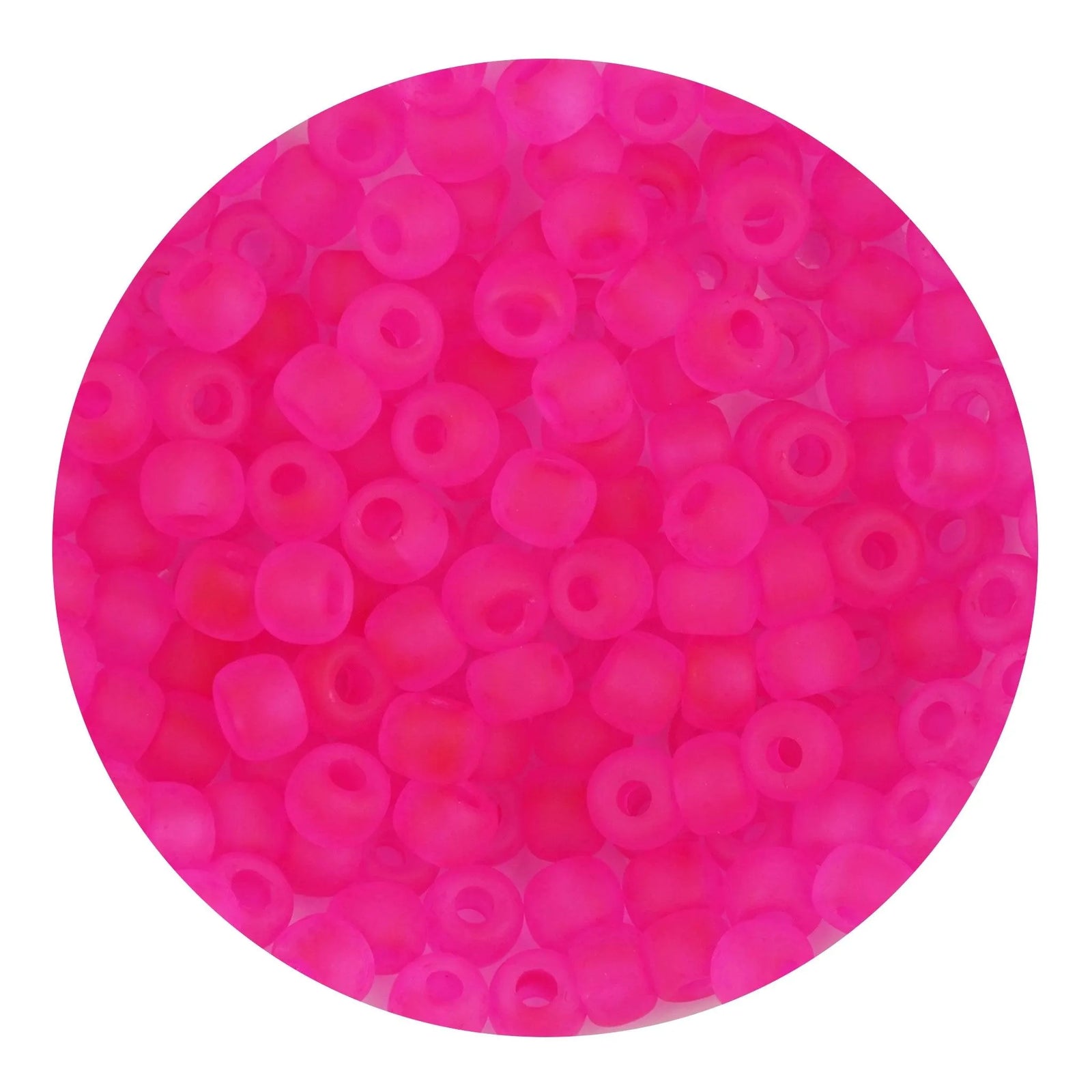 Glass Seed String Beads - Frosted Orchid - DIY Craft Warehouse