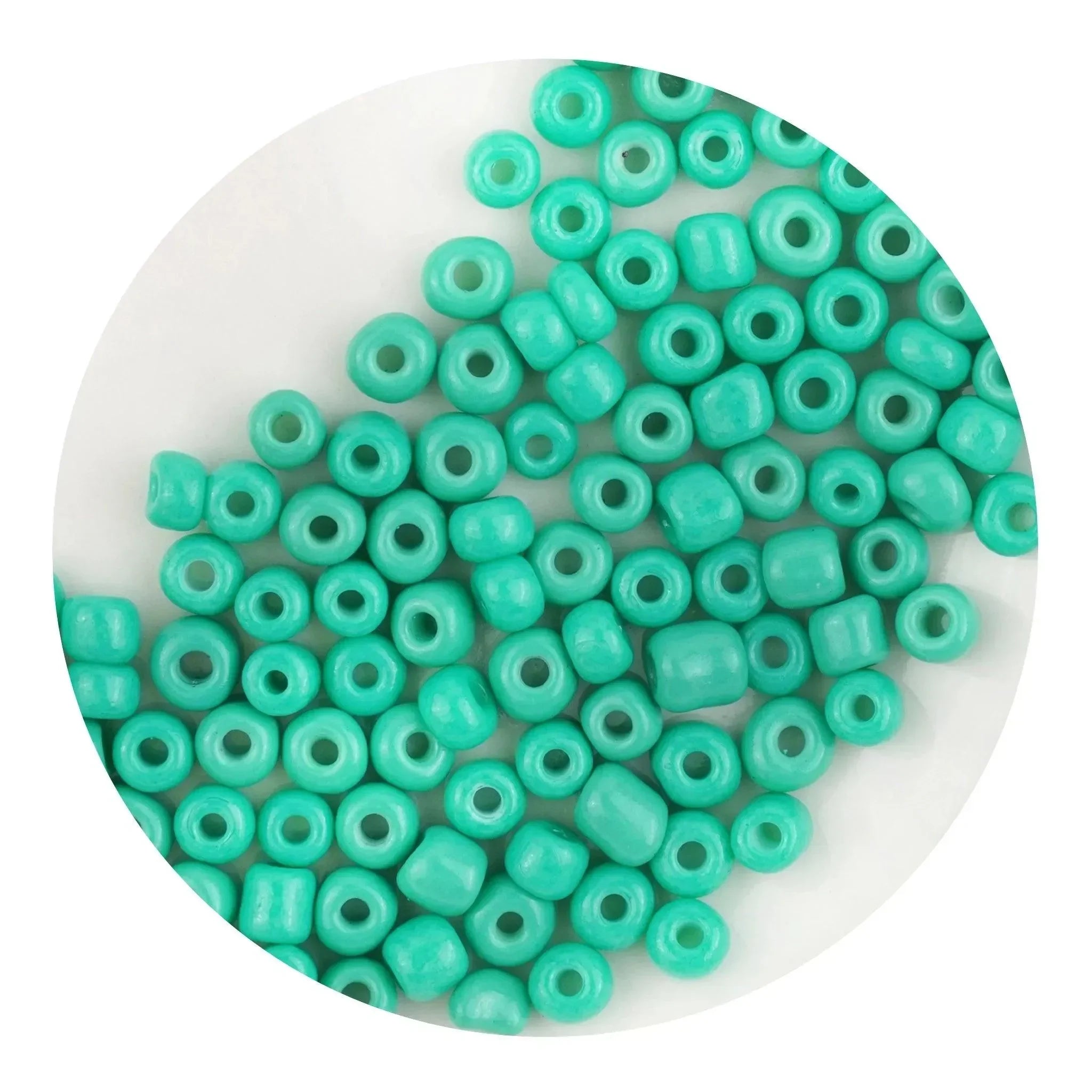 Makerbead String Glass Seed String Beads - Green (500 Beads - 2mm) – Master Maker Crafts
