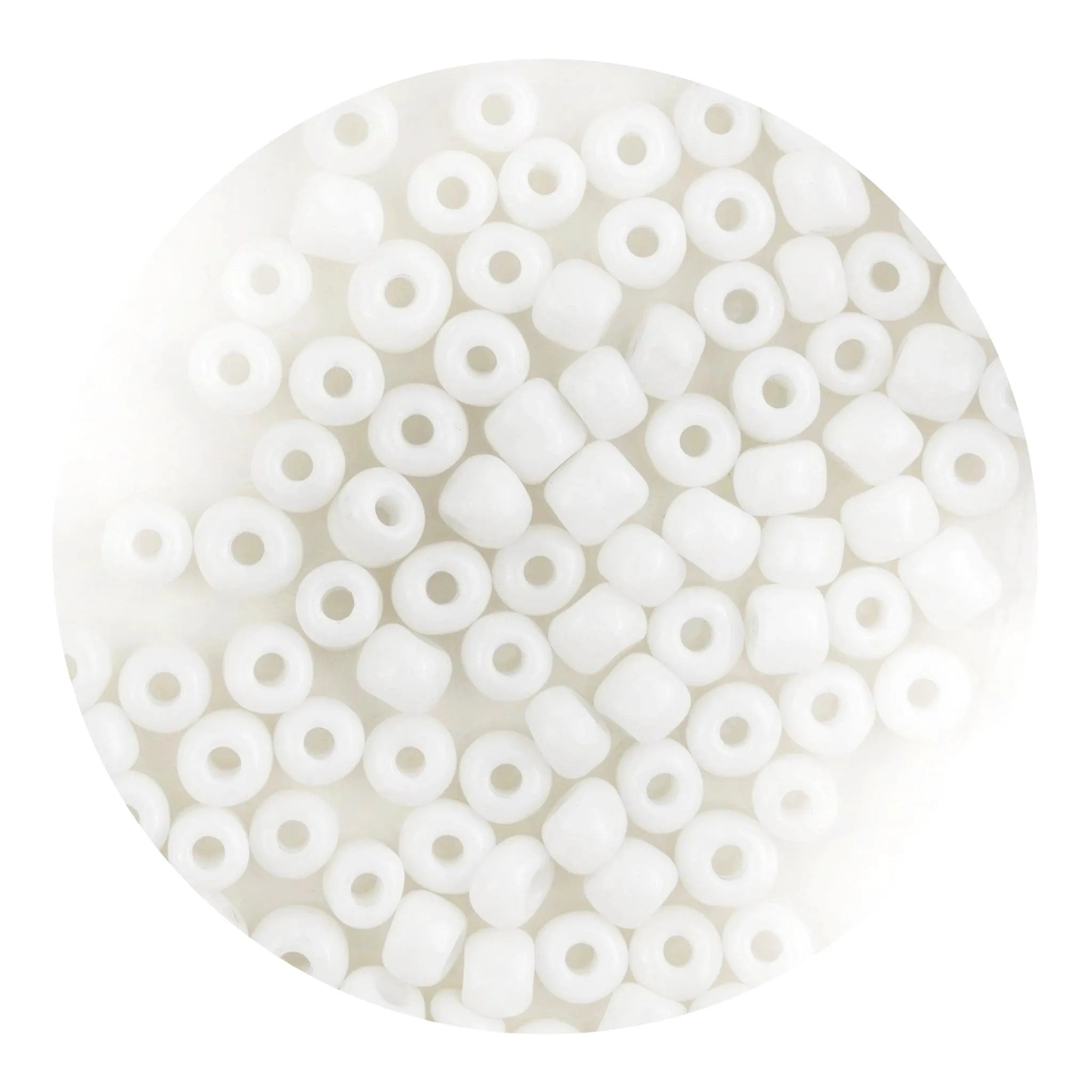 Glass Seed String Beads - White - DIY Craft Warehouse DIY Craft Warehouse