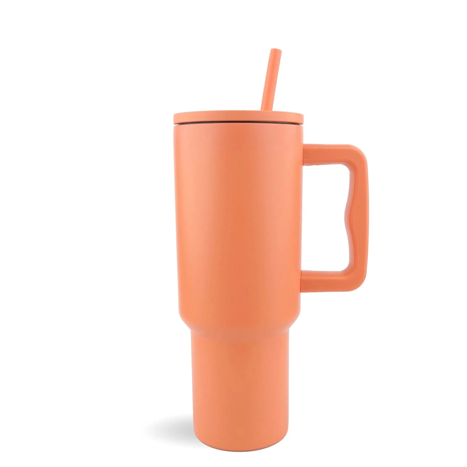 Master Maker Crafts -  40 oz Handled Tumbler Modern II Matte - Orange Melon (25 Piece CASE) | Master Maker Crafts - Wholesale Craft Supplies - Fast Shipping from Ohio