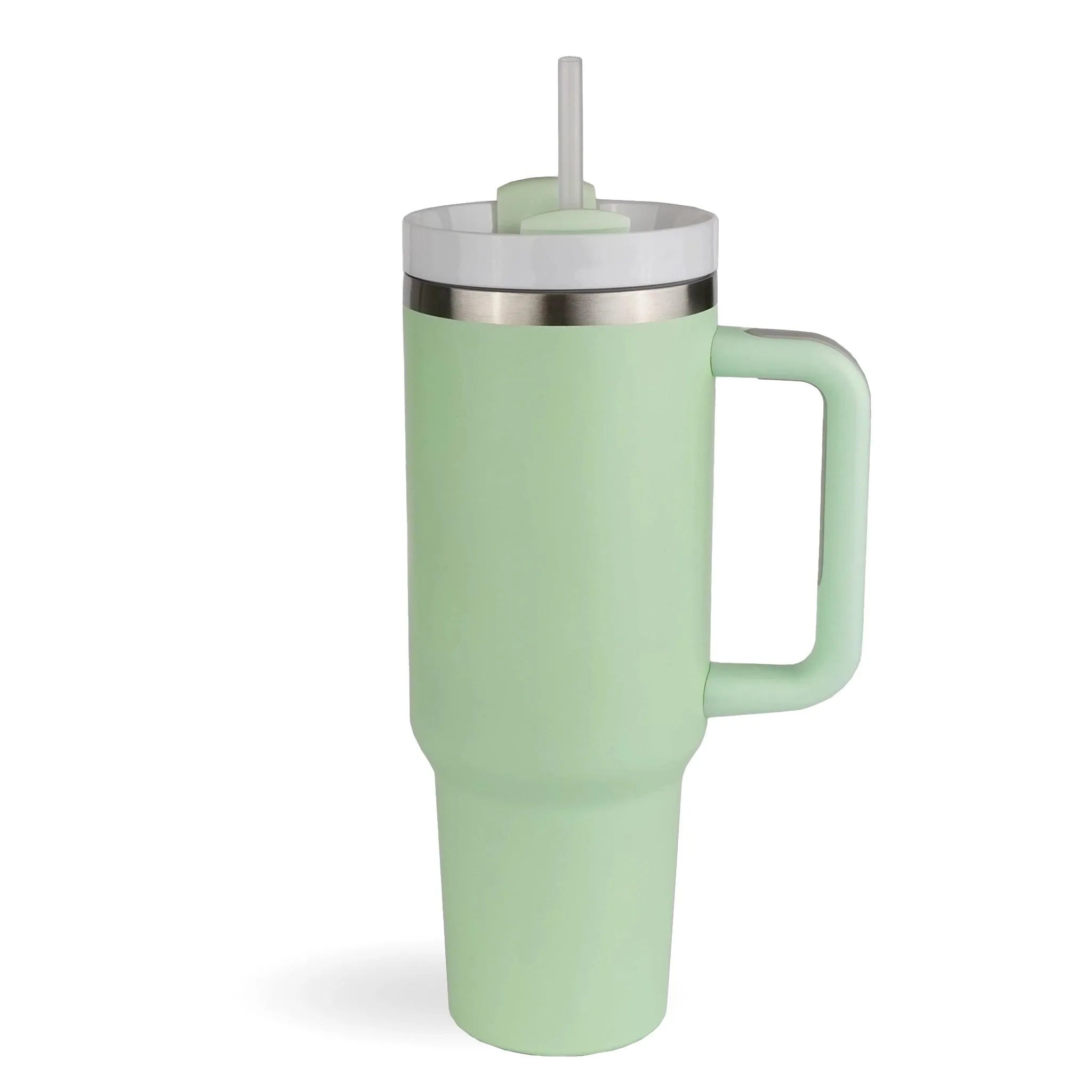 Master Maker Crafts -  40 oz Handled Tumbler Standard Matte - Light Green (25 Piece CASE) | Master Maker Crafts - Wholesale Craft Supplies - Fast Shipping from Ohio DIY Craft Warehouse