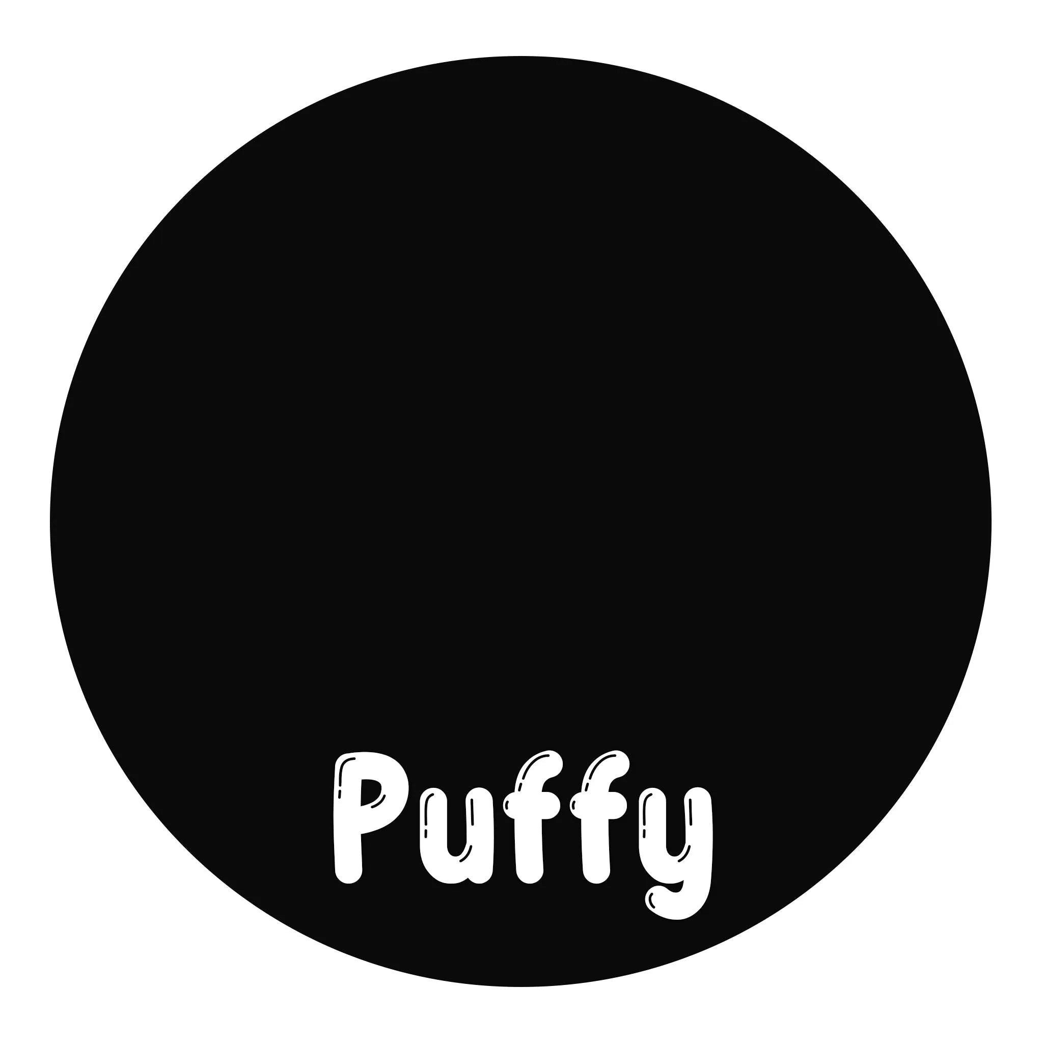 Heat Transfer Vinyl 3D Puffy HTV - Black - DIY Craft Warehouse DIY Craft Warehouse