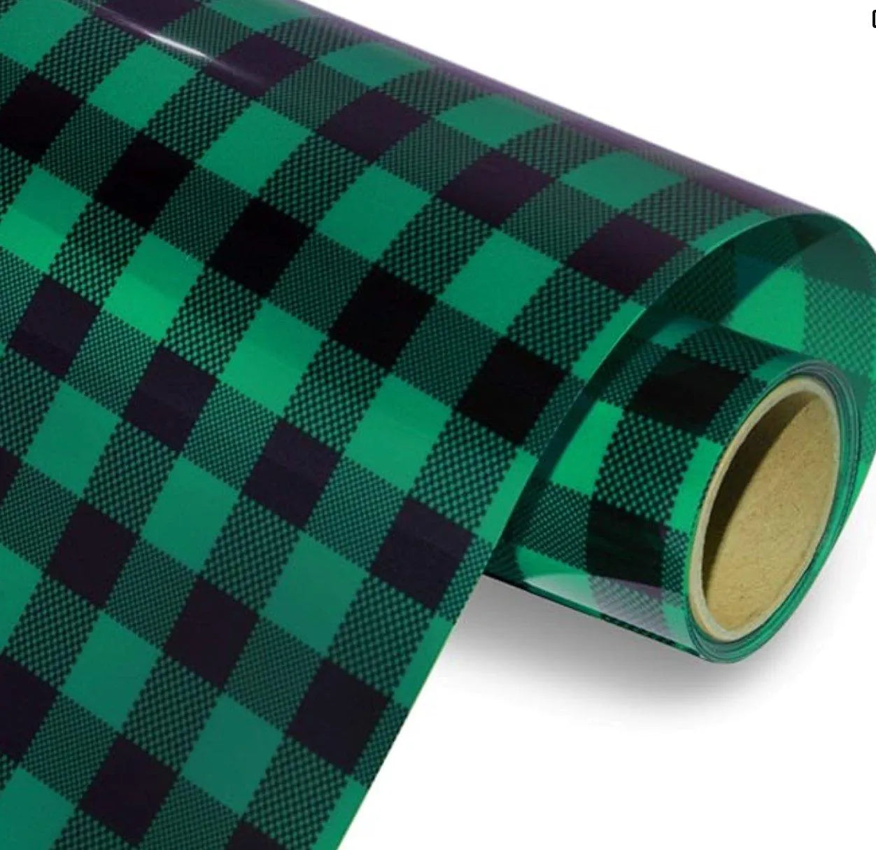Heat Transfer Vinyl Plaid HTV - Black & Green - DIY Craft Warehouse DIY Craft Warehouse