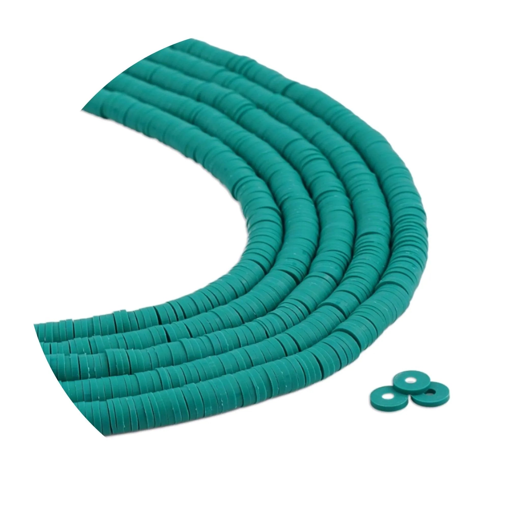 Heishi Polymer Clay Disc Beads - Emerald Green (3200 beads) - DIY Craft Warehouse DIY Craft Warehouse