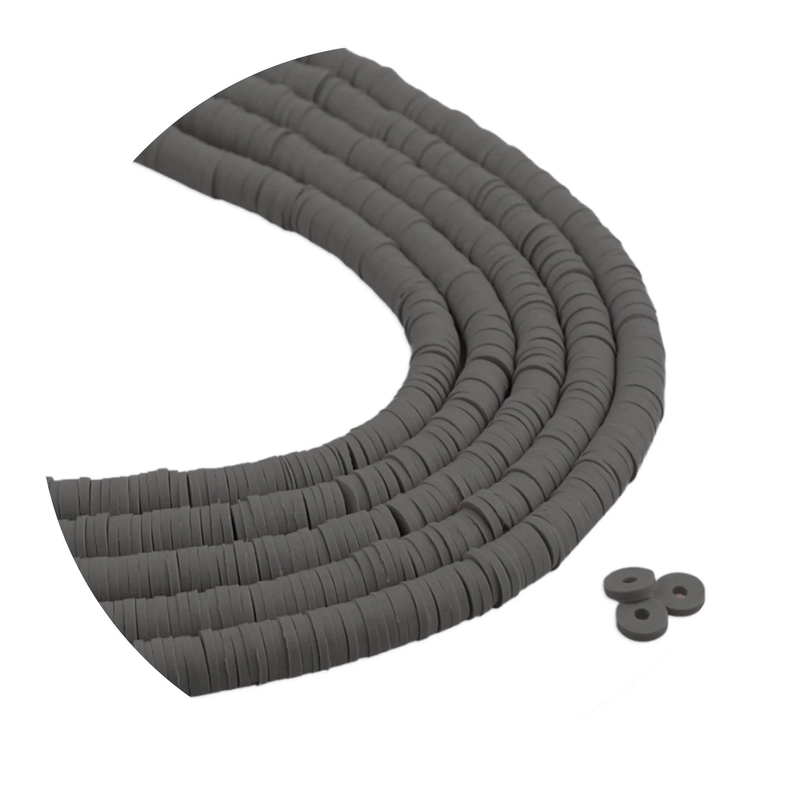 Heishi Polymer Clay Disc Beads - Onyx (3200 beads) - DIY Craft Warehouse