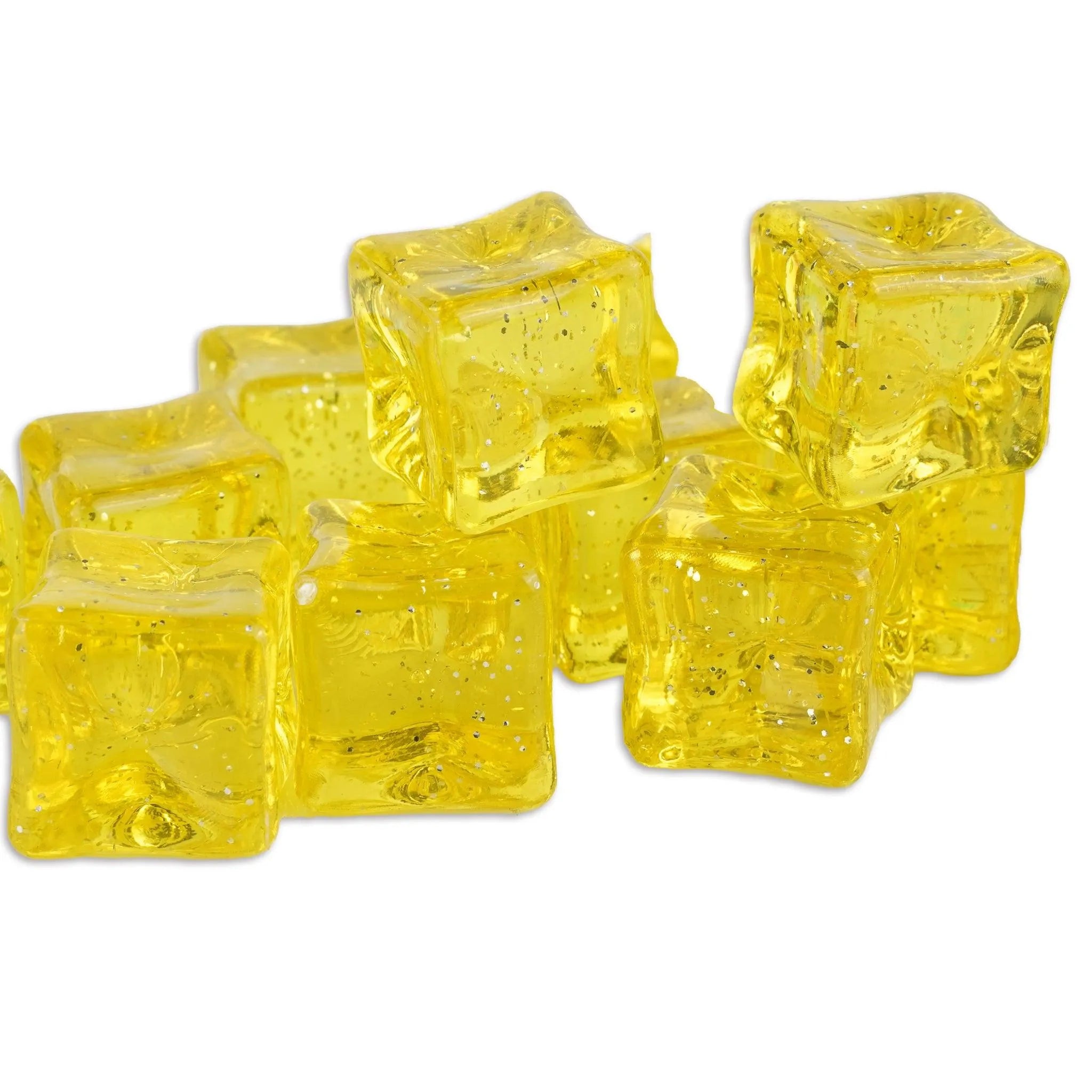 Ice Cubes with Glitter - Yellow - DIY Craft Warehouse DIY Craft Warehouse