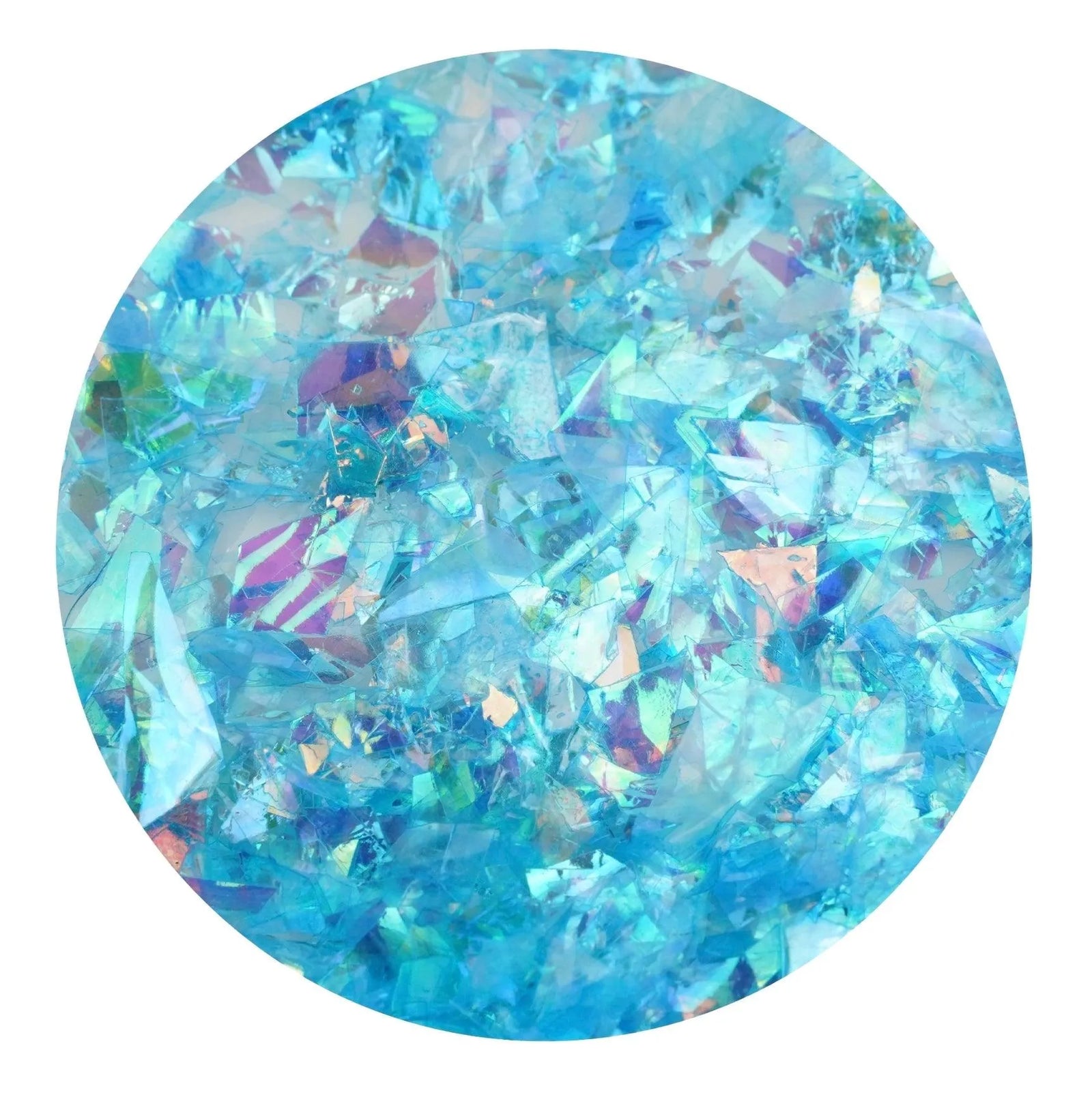 Iridescent Fractured Flakes - Light Blue - DIY Craft Warehouse