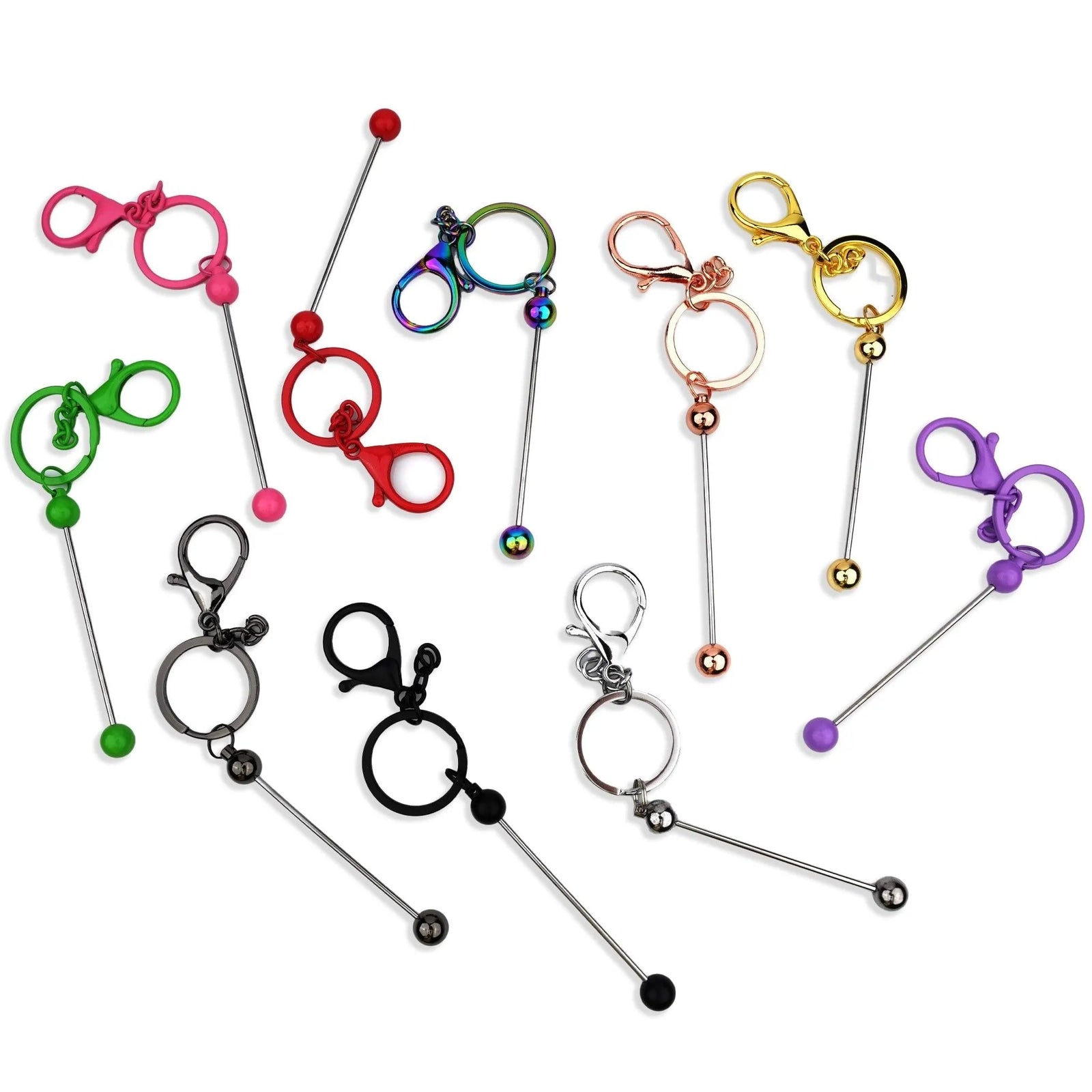 Keychain Bead-Able with Lobster Claw - Purple - DIY Craft Warehouse