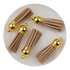 Keychain Tassel Gold Ring - Light Coffee - DIY Craft Warehouse DIY Craft Warehouse