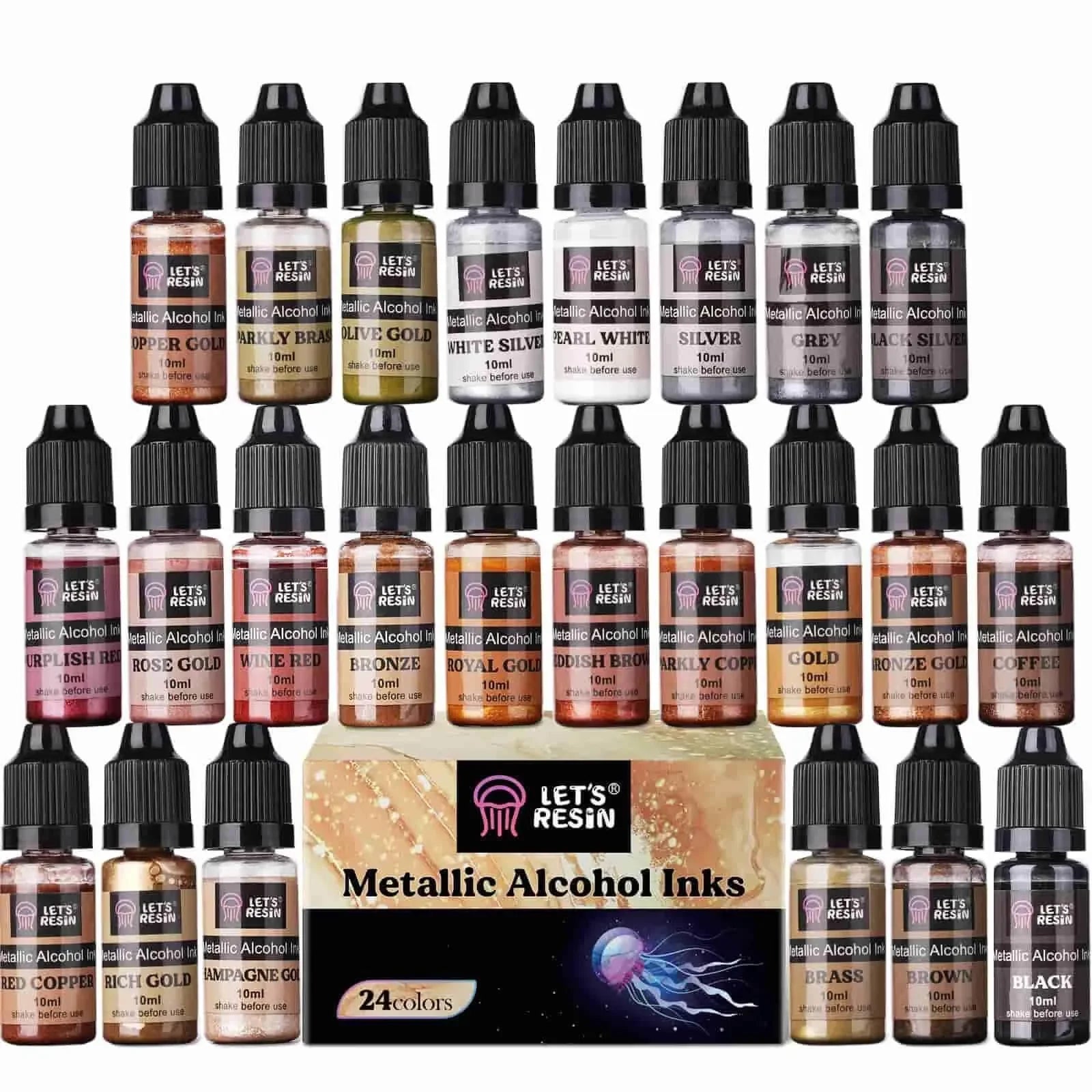 Let's Resin Metallic Alcohol Ink - 24 Bottle Set – Master Maker Crafts