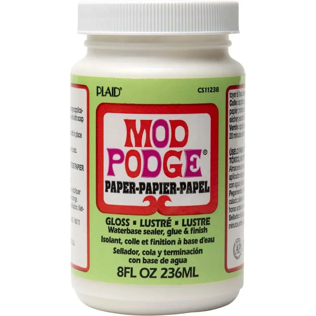 Mod Podge Paper - Gloss (8 oz Bottle) | Master Maker Crafts