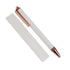 Pen Sublimation Blank - White & Rose Gold - DIY Craft Warehouse DIY Craft Warehouse