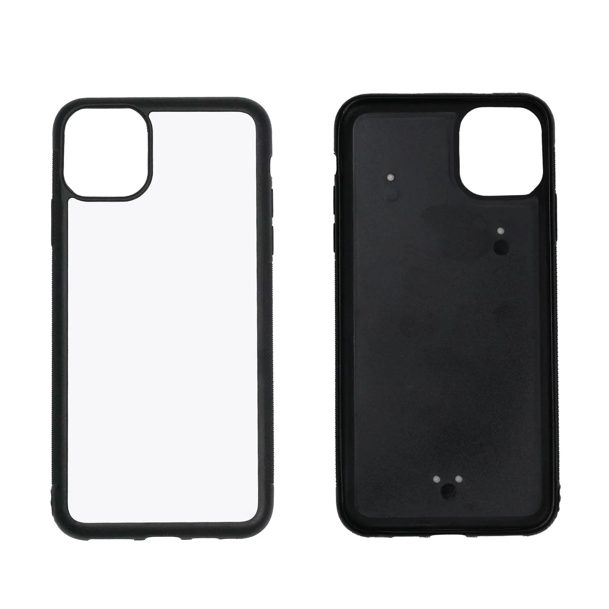 Black aluminum sublimation blank phone case, front and back, Master Maker Crafts wholesale Ohio DIY Craft Warehouse