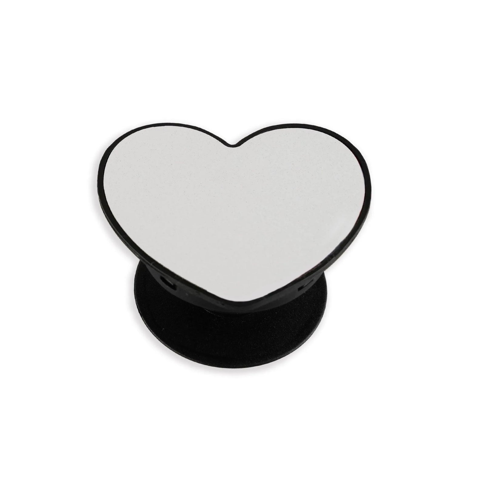 Phone Grip & Aluminum Insert - Black Heart (5 Pieces) - DIY Craft Warehouse